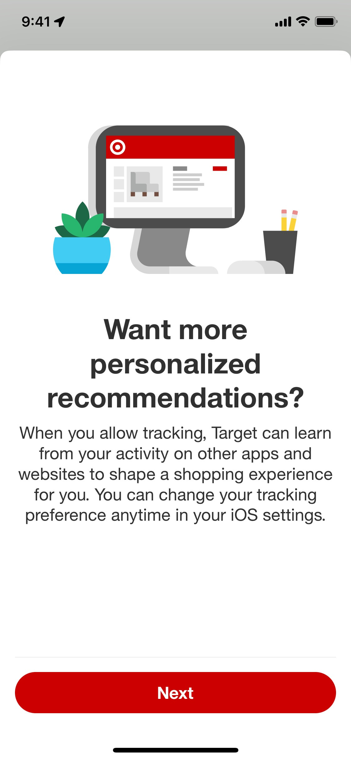 Target iOS screen 514
