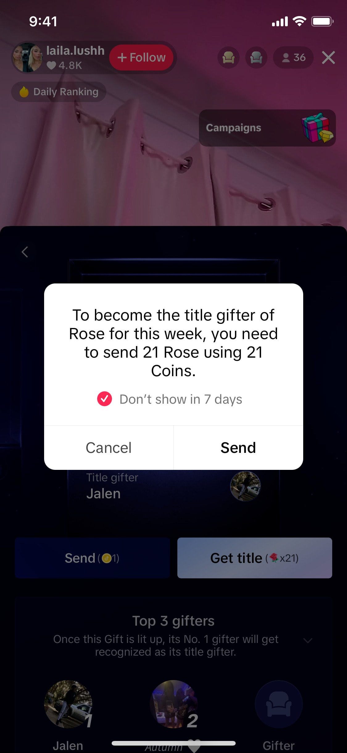 TikTok iOS screen 498
