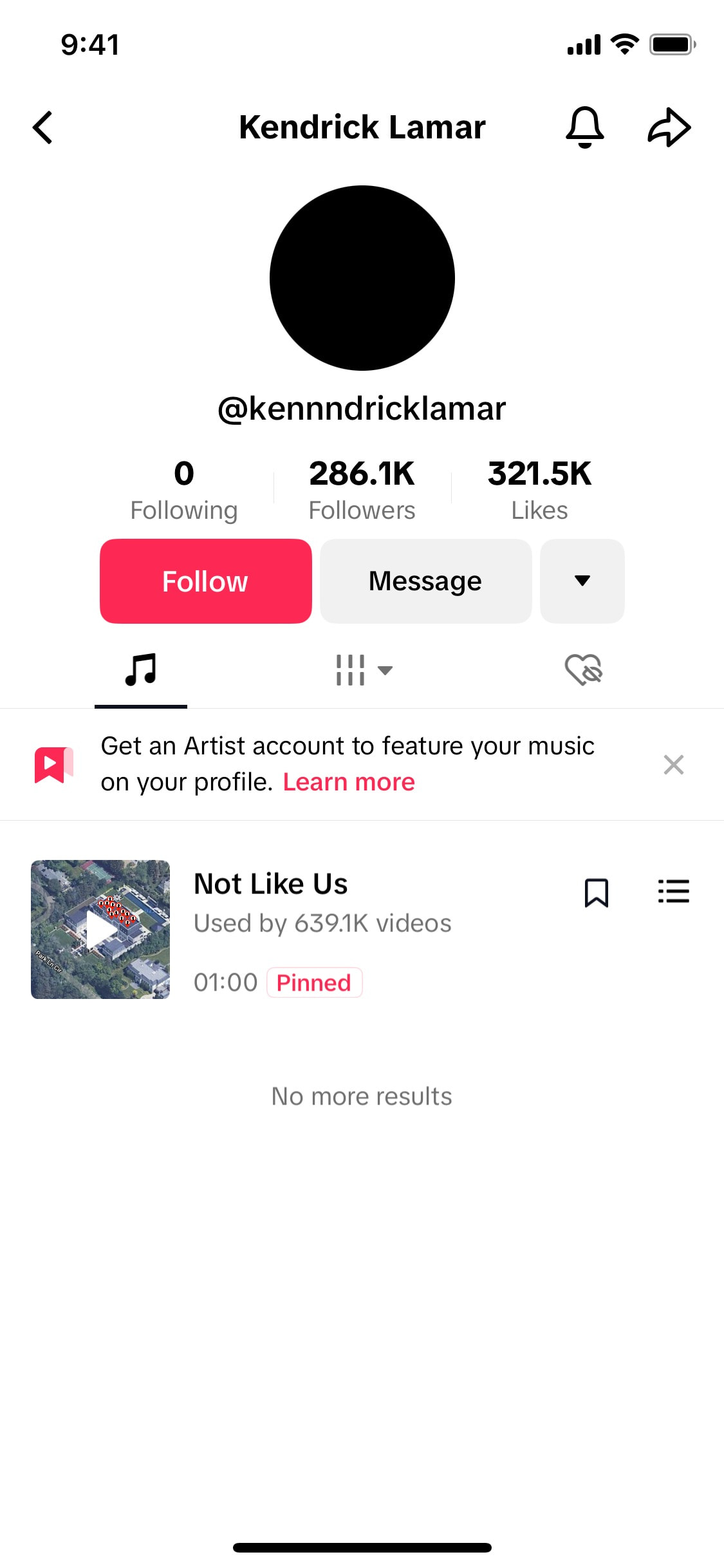 TikTok iOS screen 432