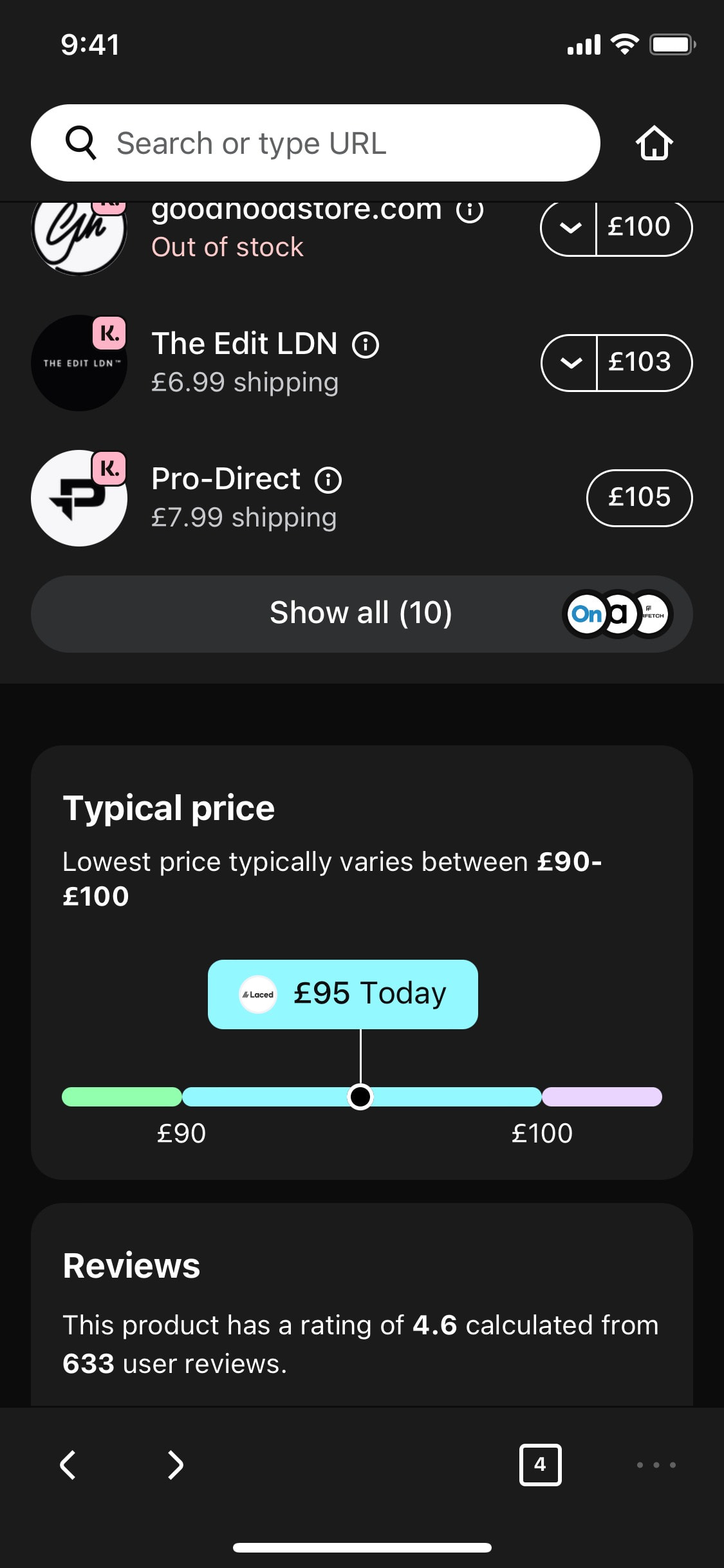 Klarna iOS screen 161