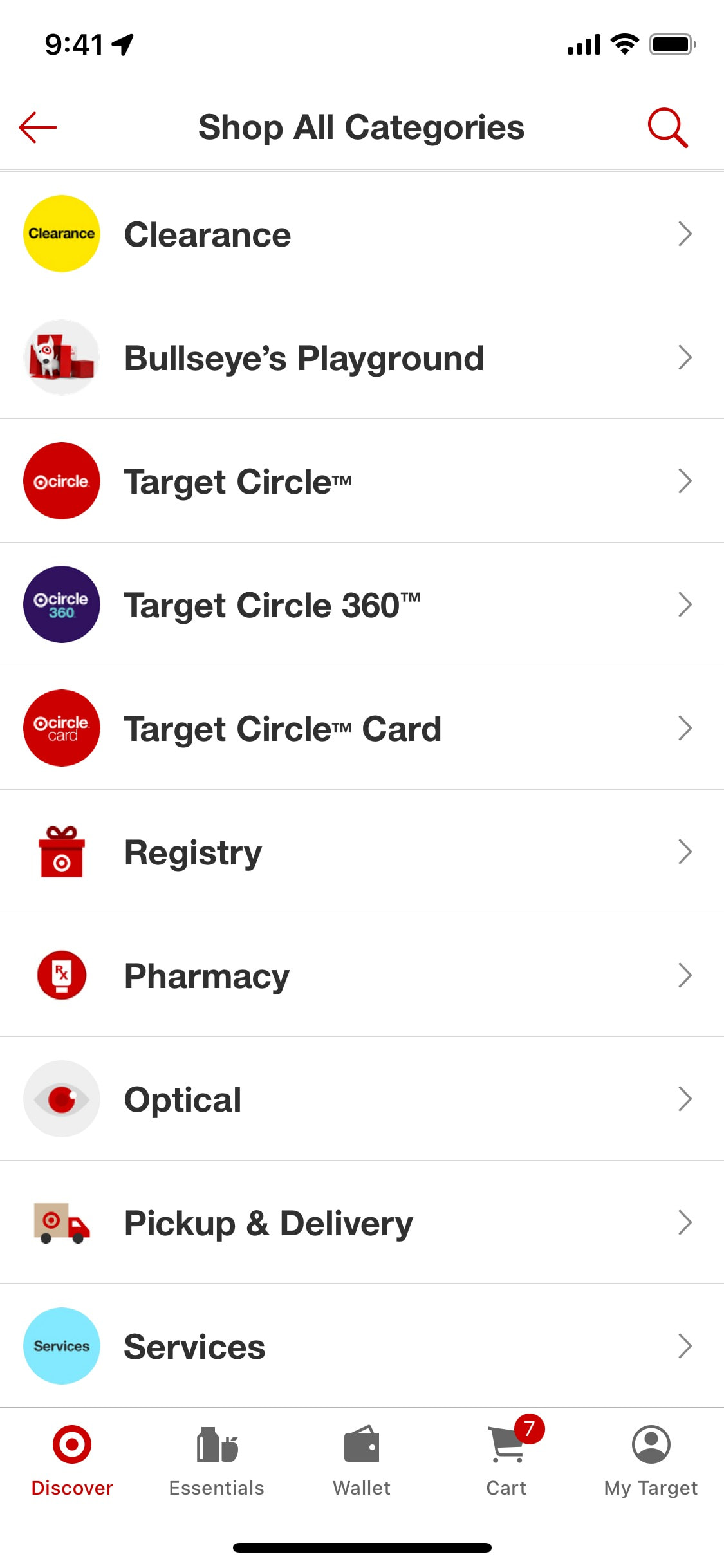 Target iOS screen 180