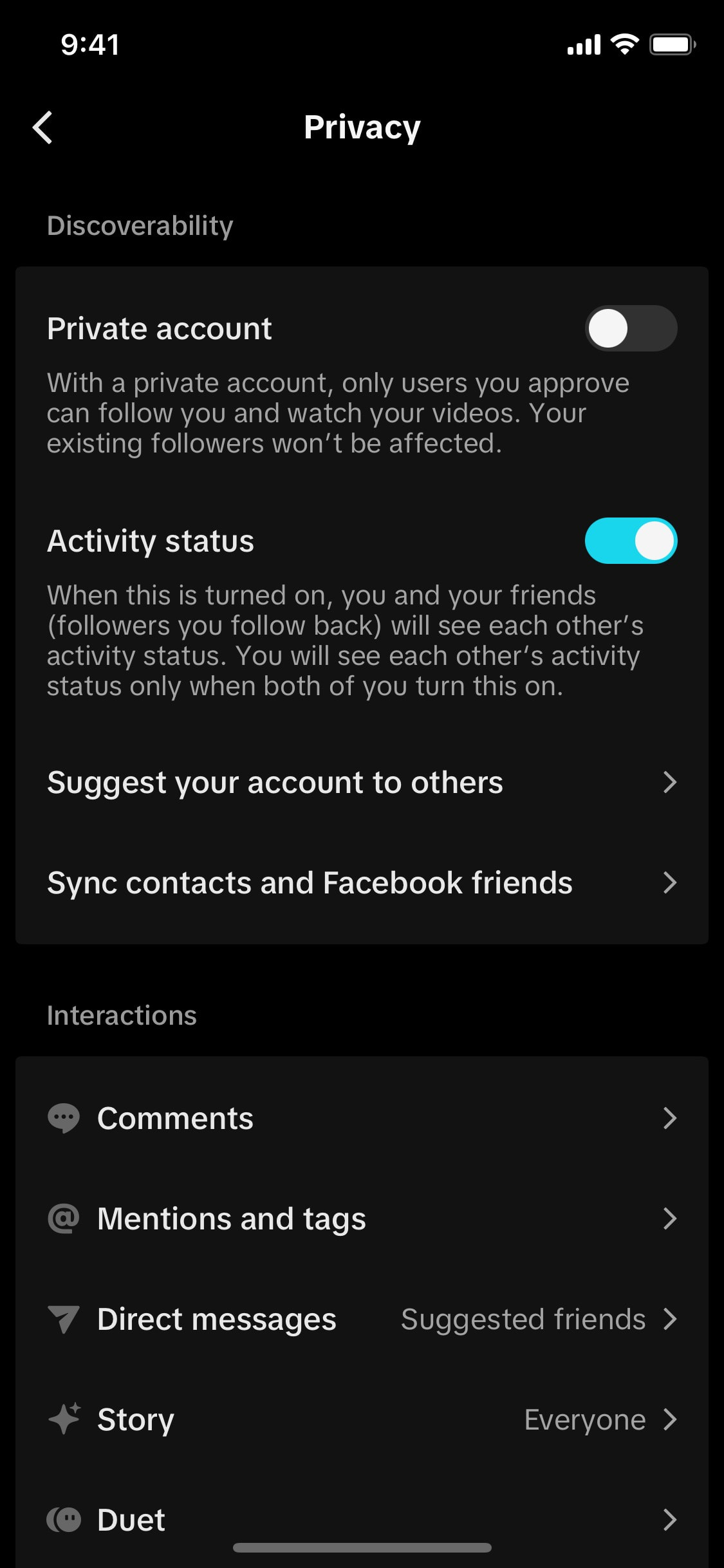 TikTok iOS screen 493