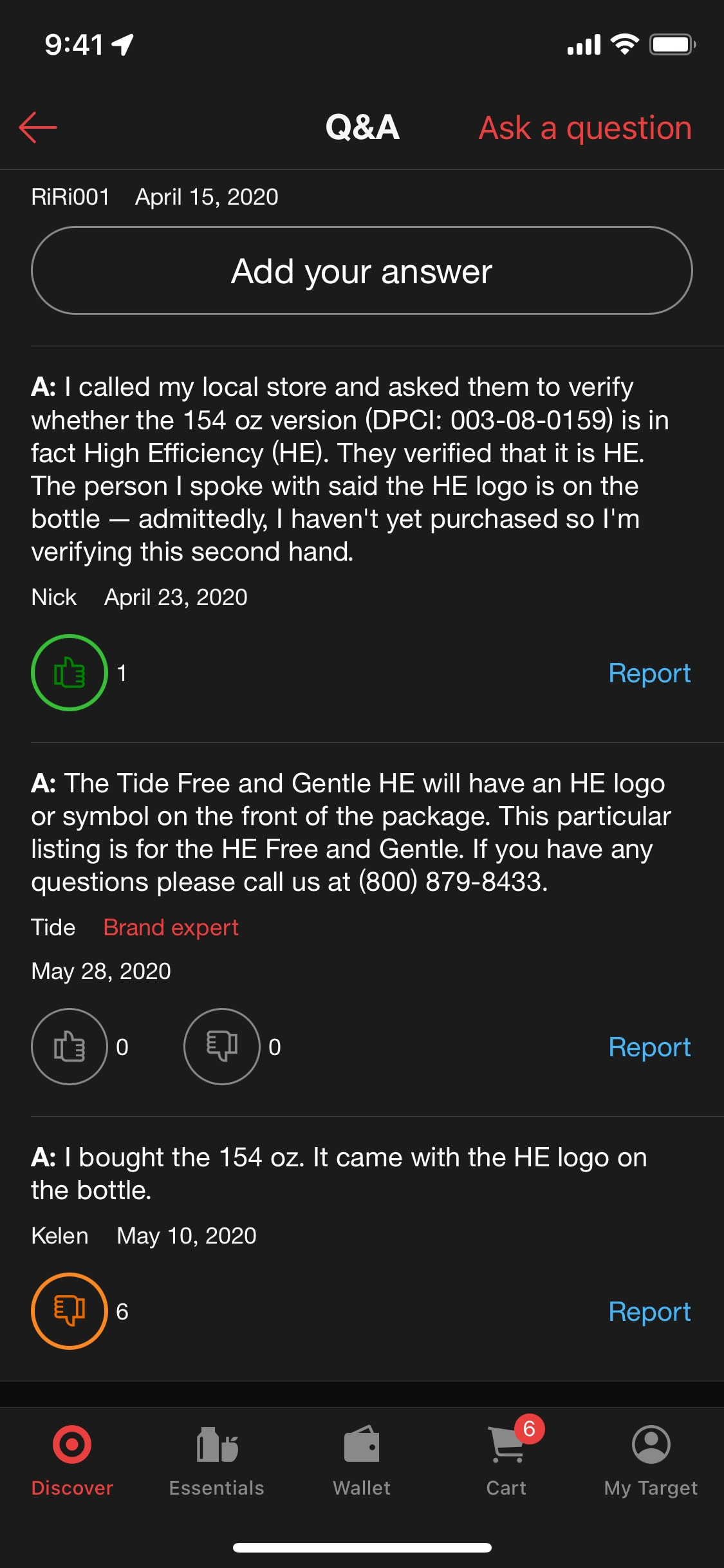 Target iOS screen 20