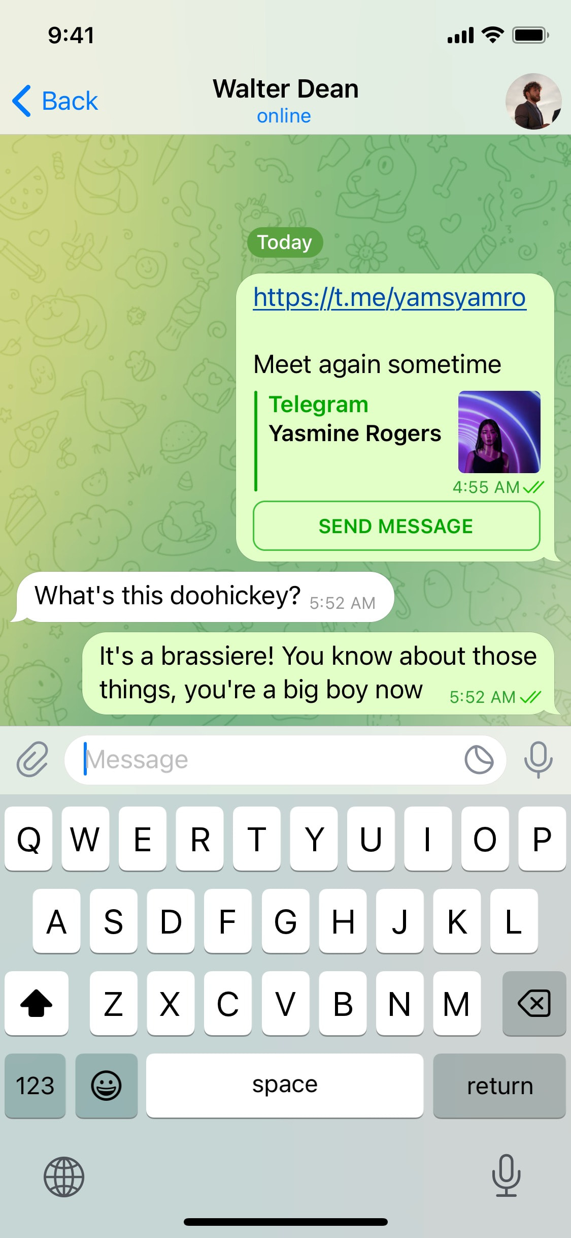 Telegram iOS screen 177