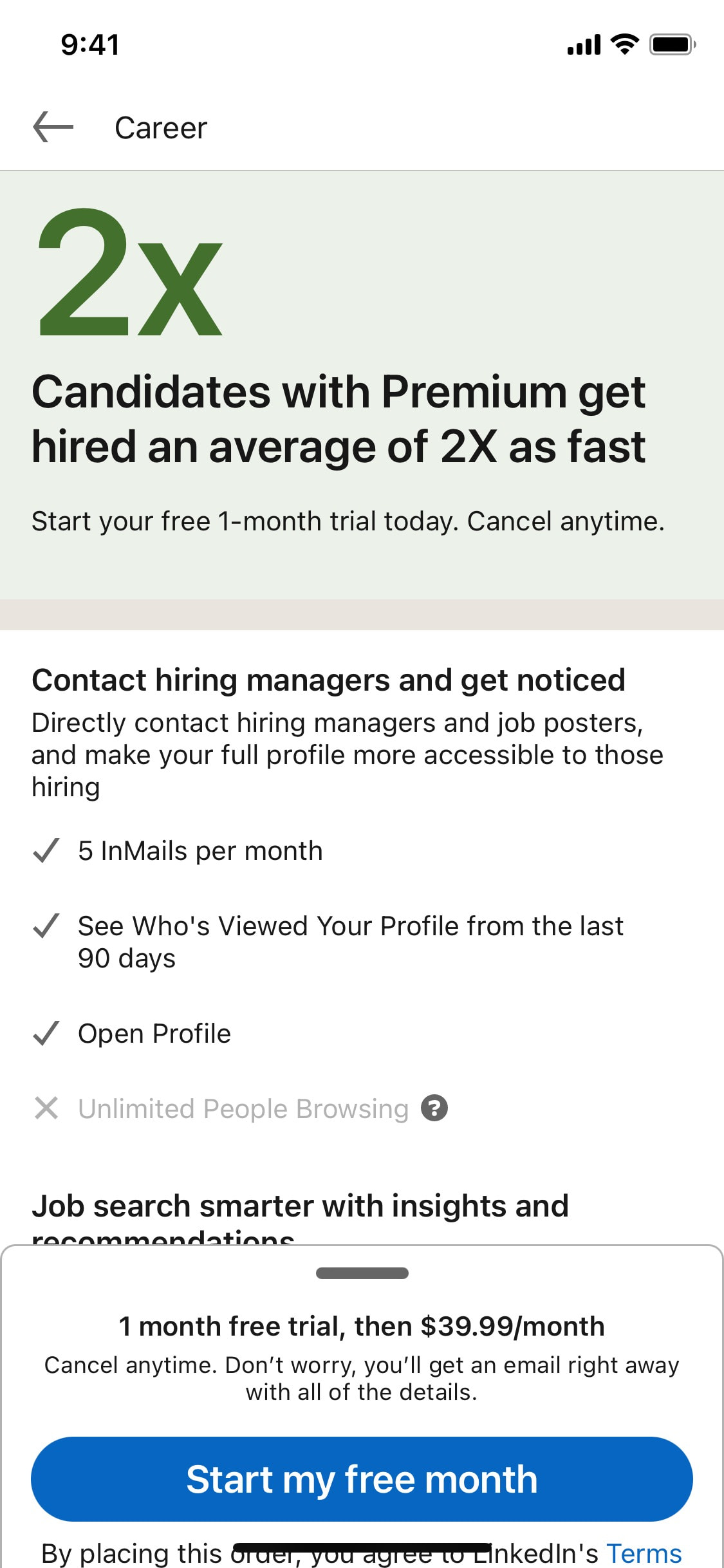 LinkedIn iOS screen 281