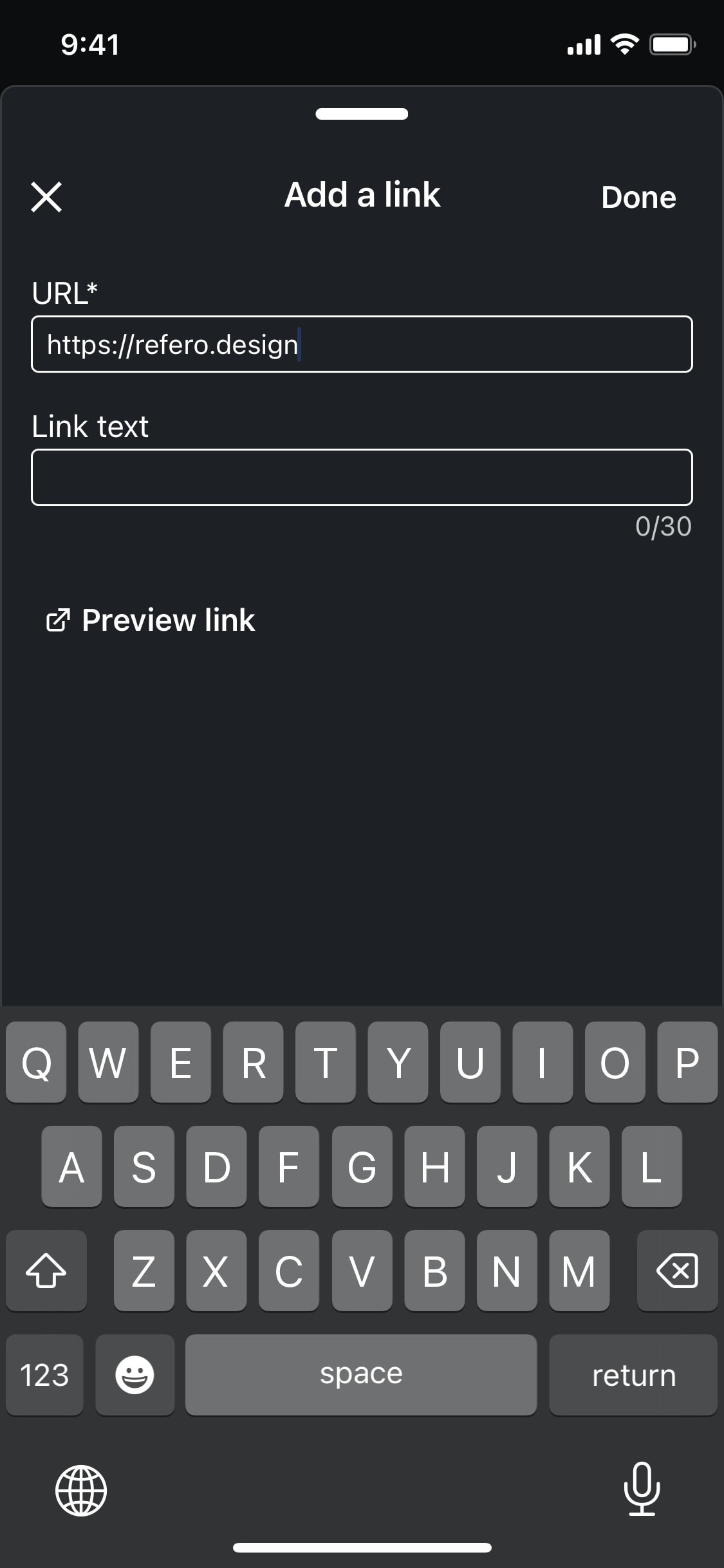 LinkedIn iOS screen 158
