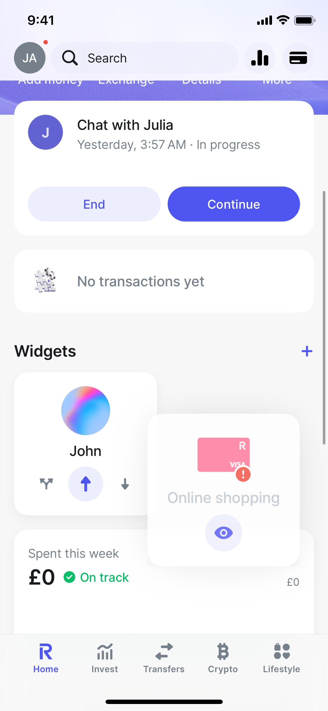Revolut iOS screen 218