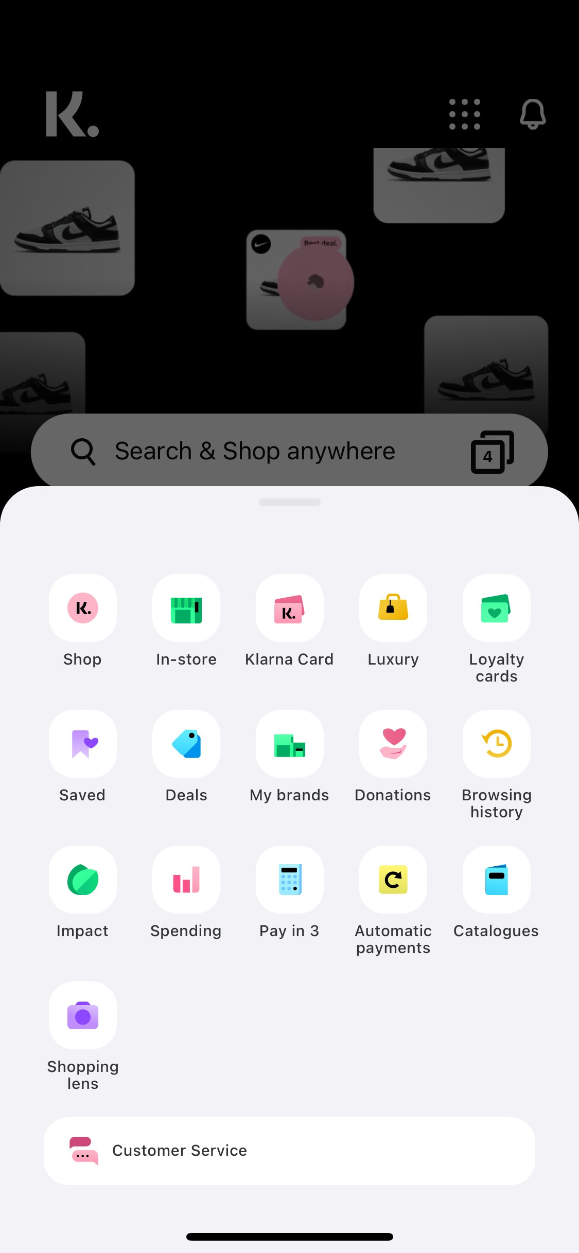 Klarna iOS screen 330