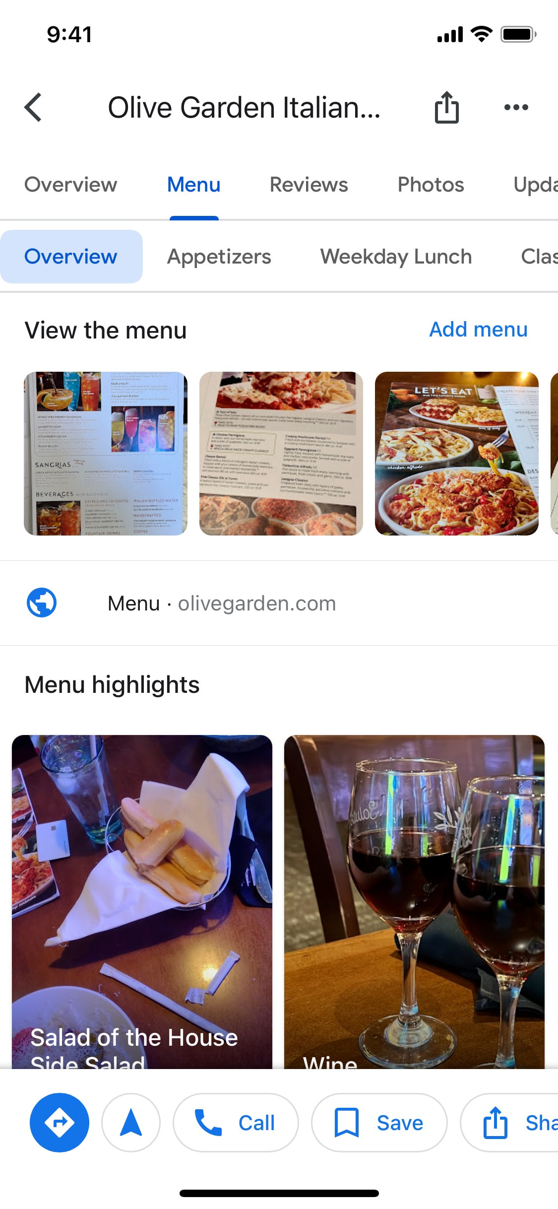 Google Maps iOS screen 450