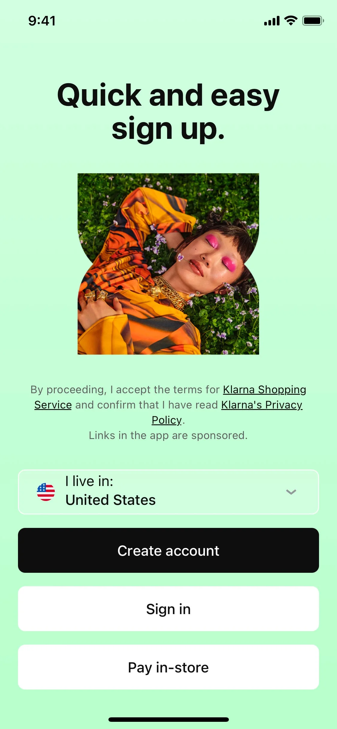 Klarna iOS screen 4