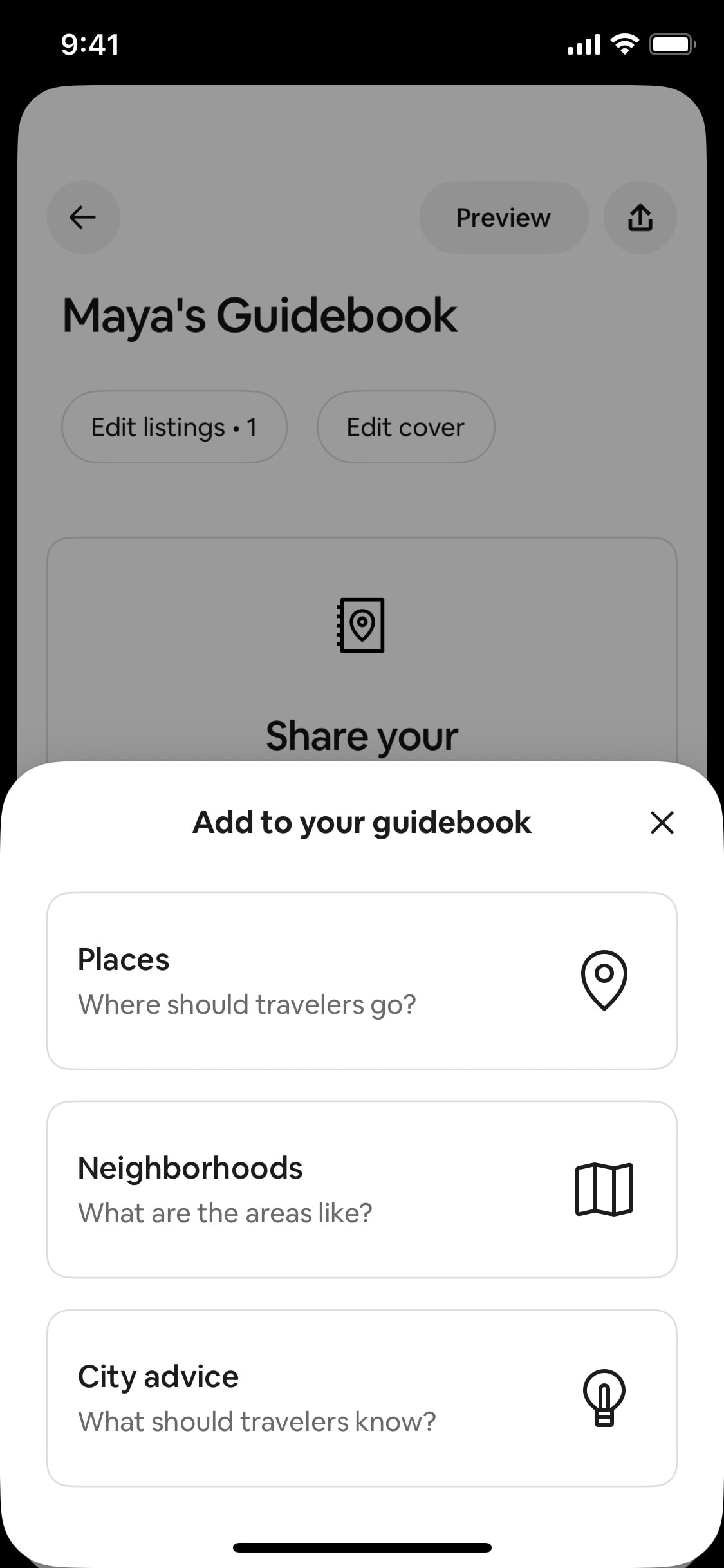 Airbnb iOS screen 8