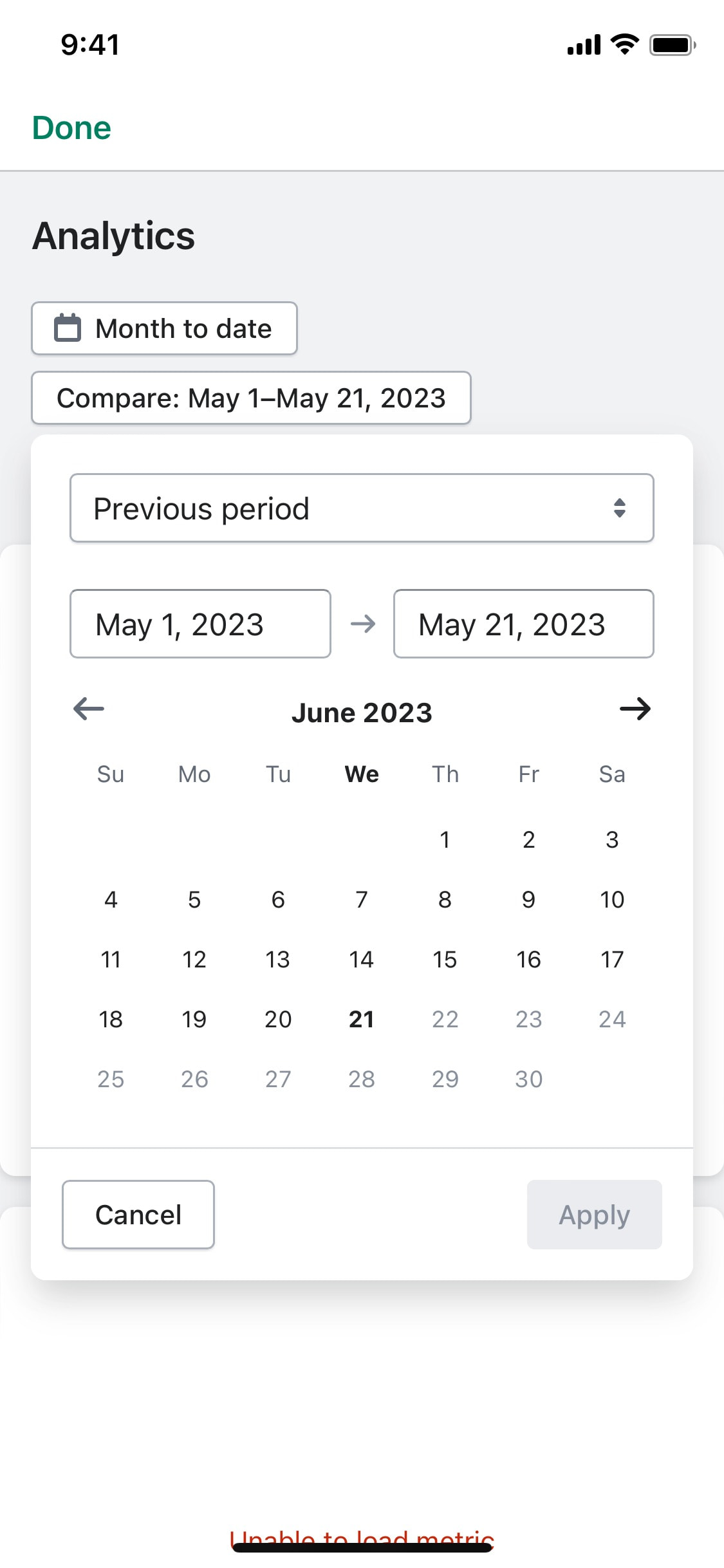 Shopify iOS screen 200