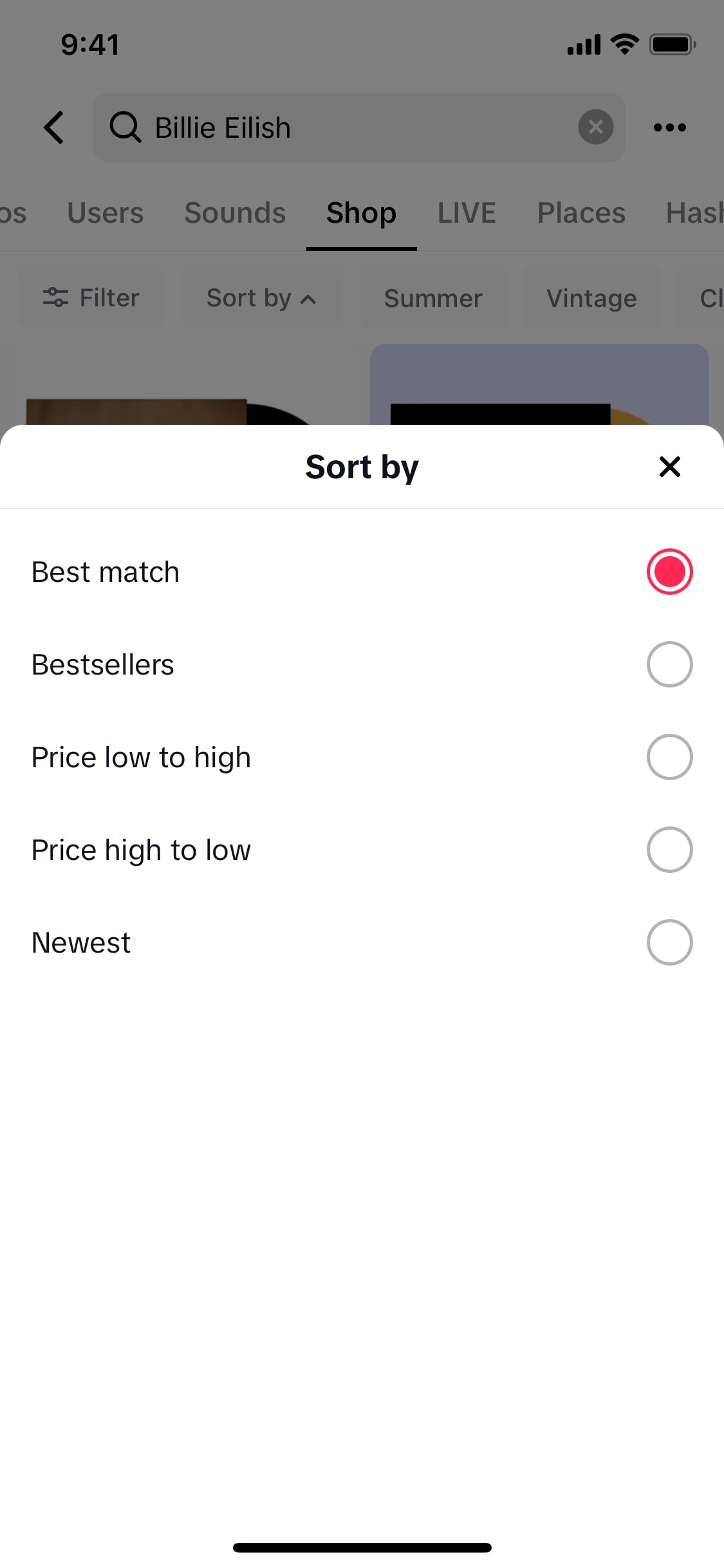 TikTok iOS screen 146