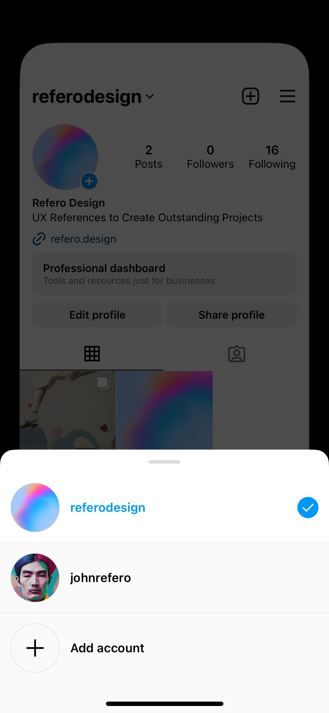 Instagram iOS screen 595