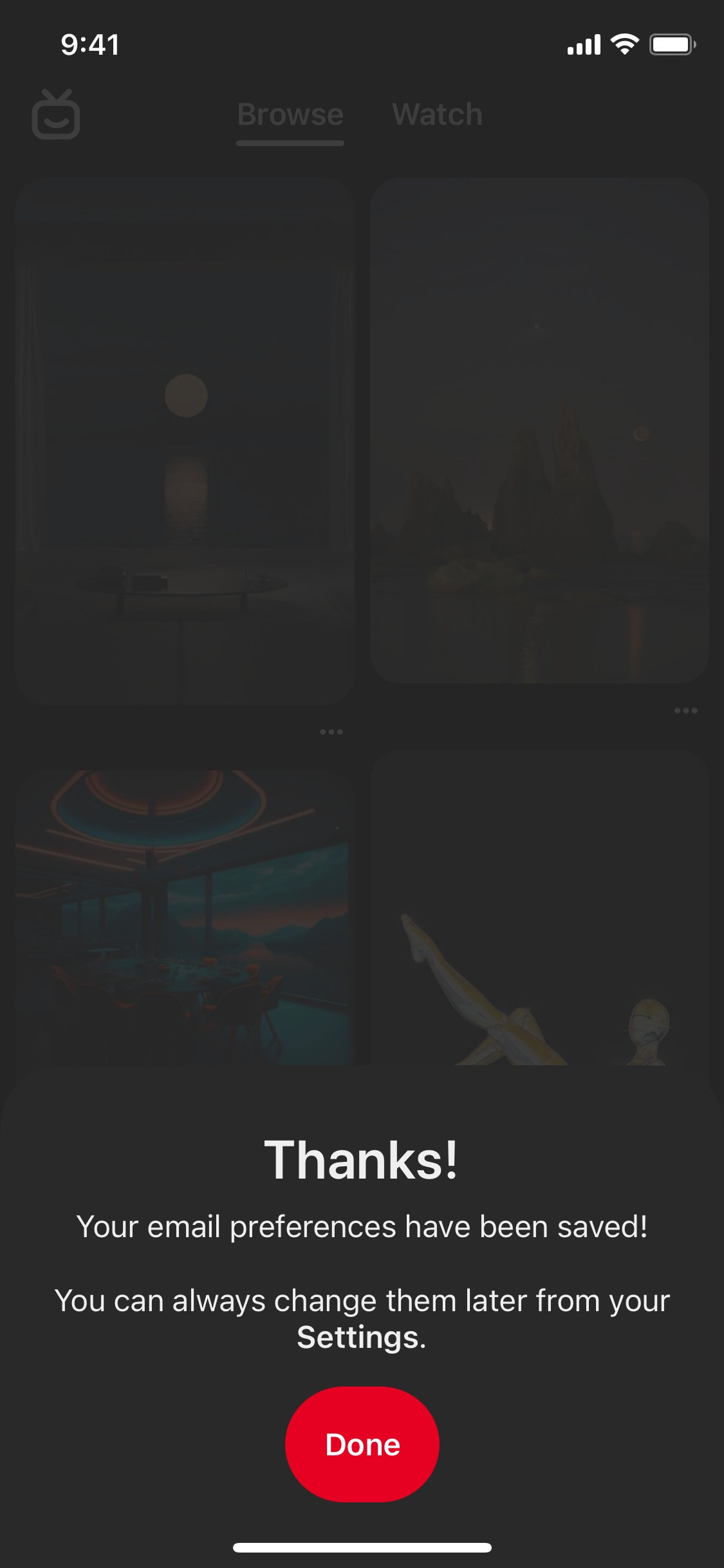 Pinterest iOS screen 220