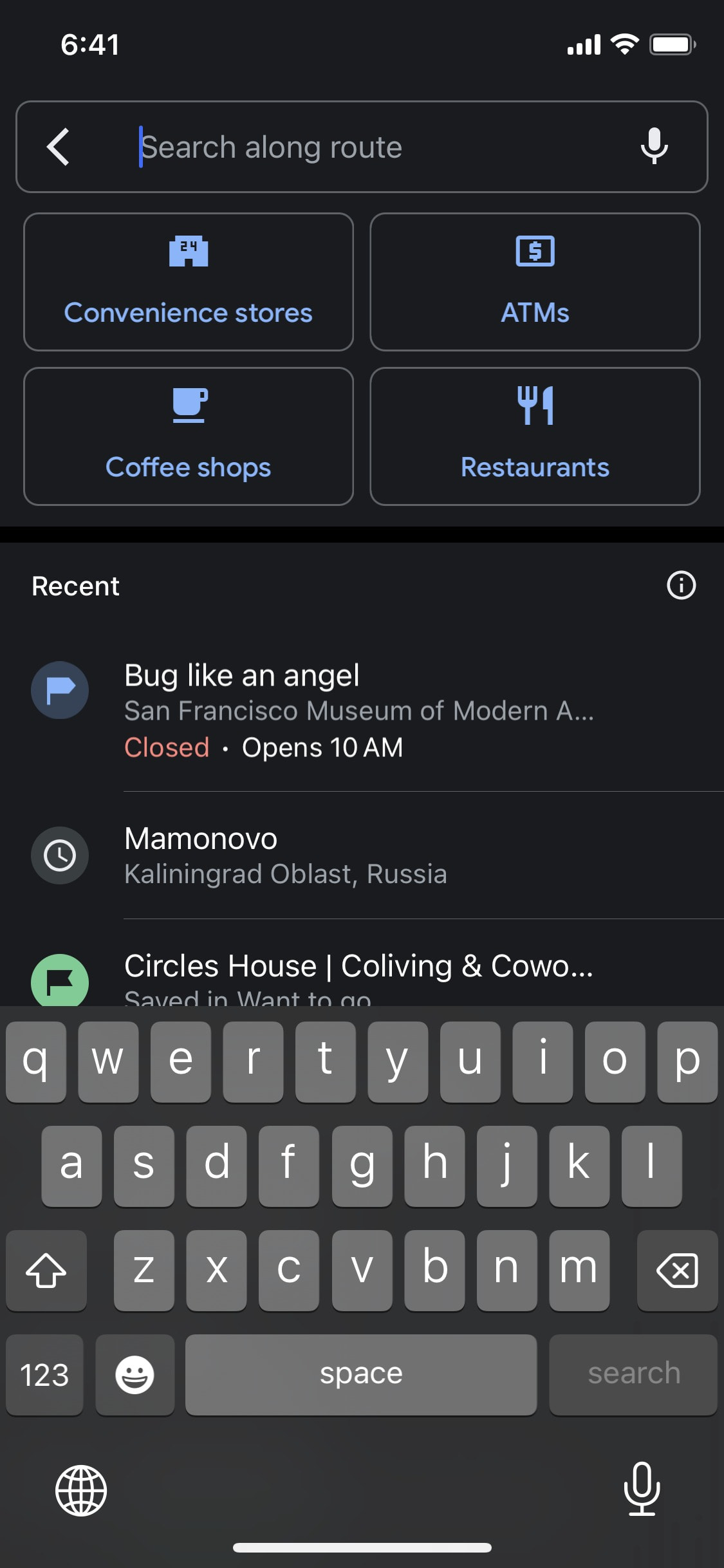 Google Maps iOS screen 51