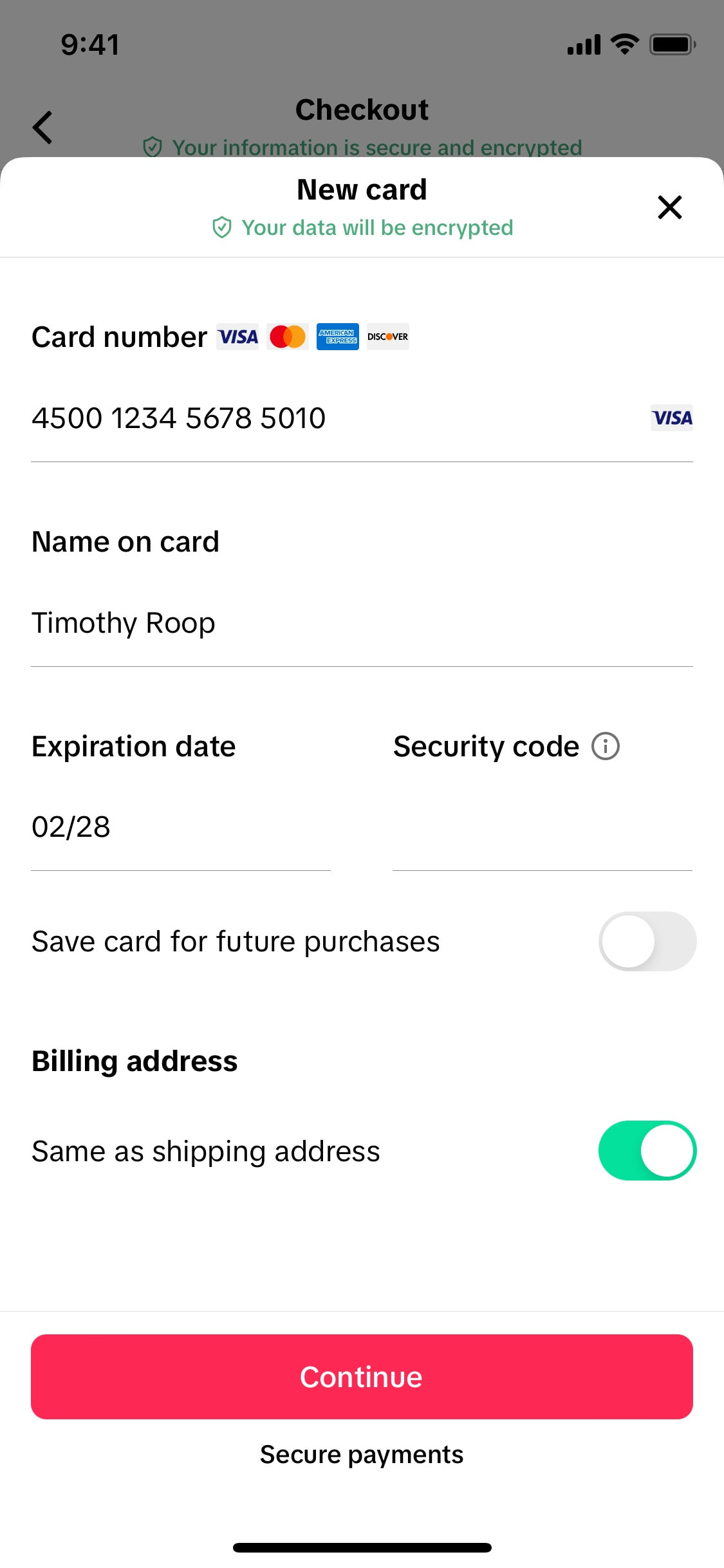 TikTok iOS screen 68