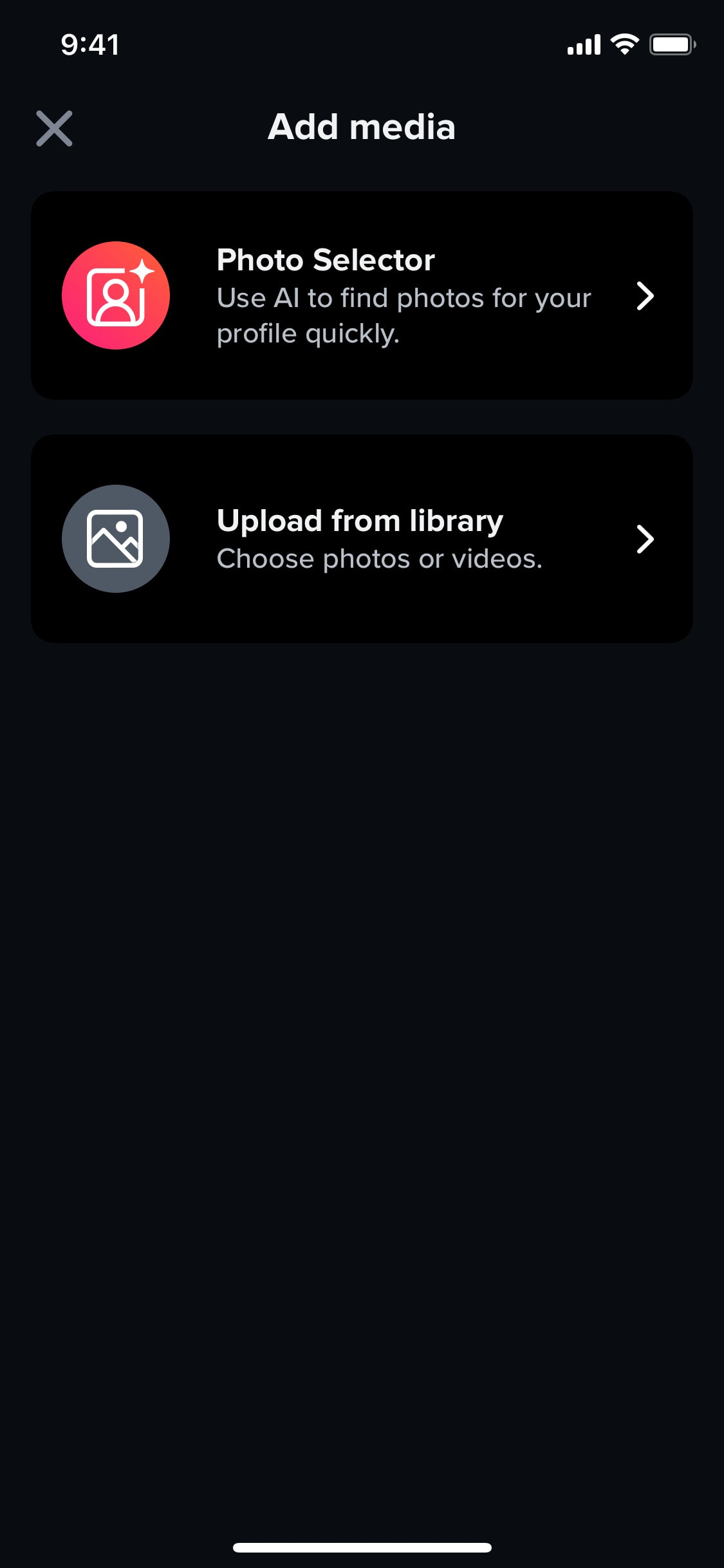 Tinder iOS screen 116