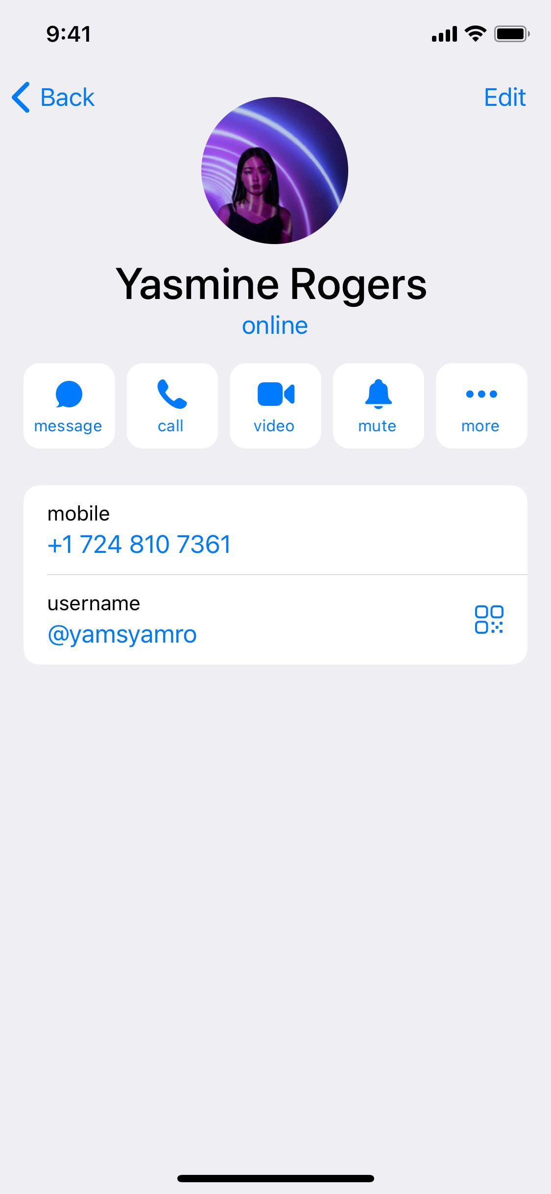 Telegram iOS screen 462
