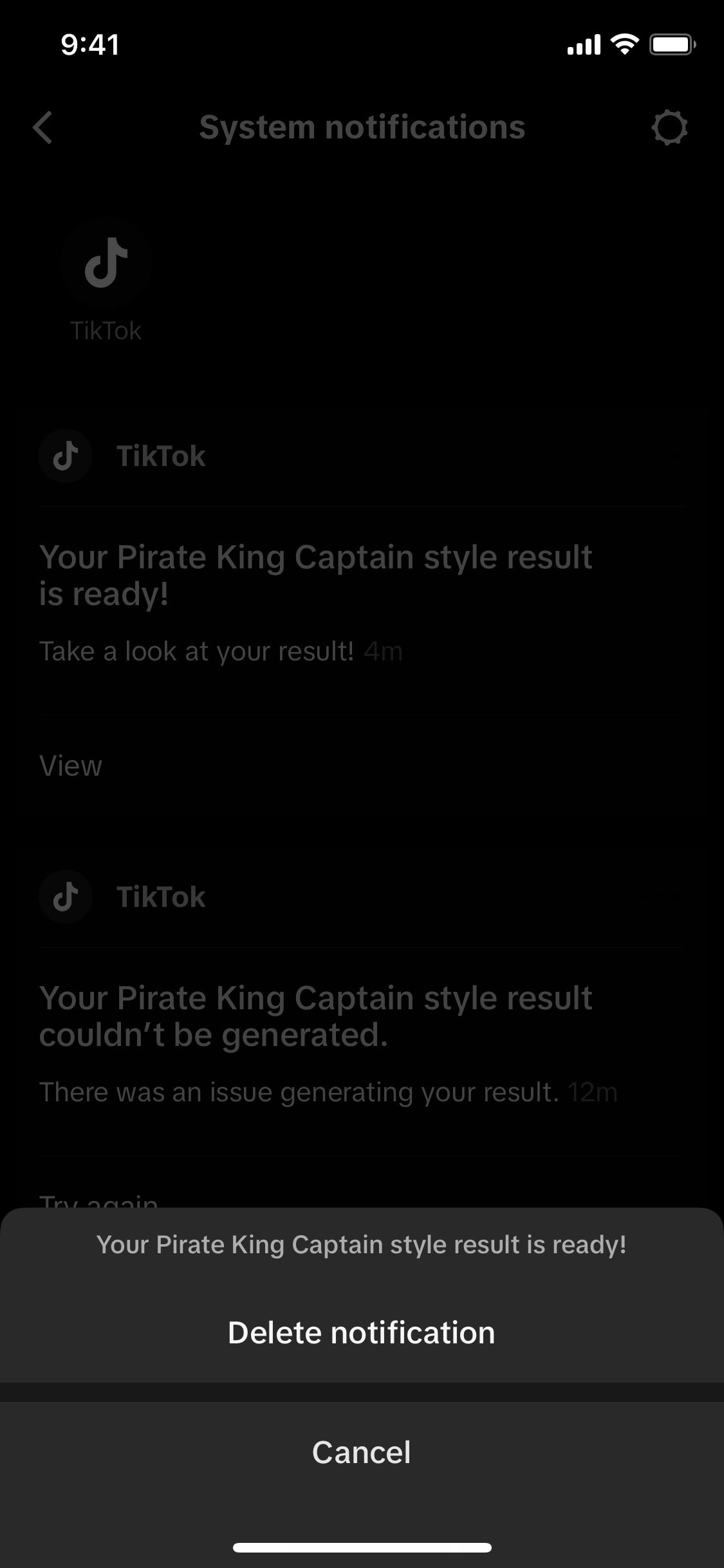TikTok iOS screen 870