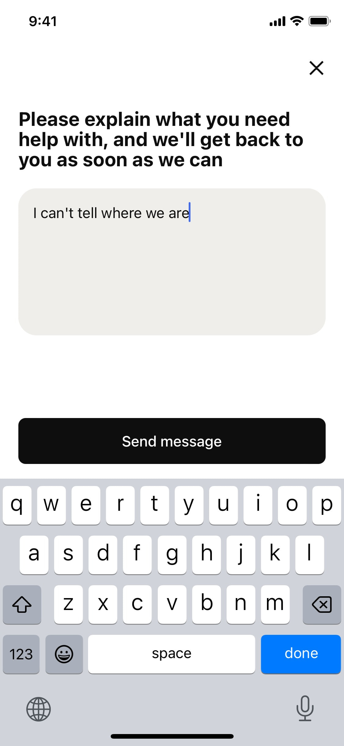 Klarna iOS screen 461