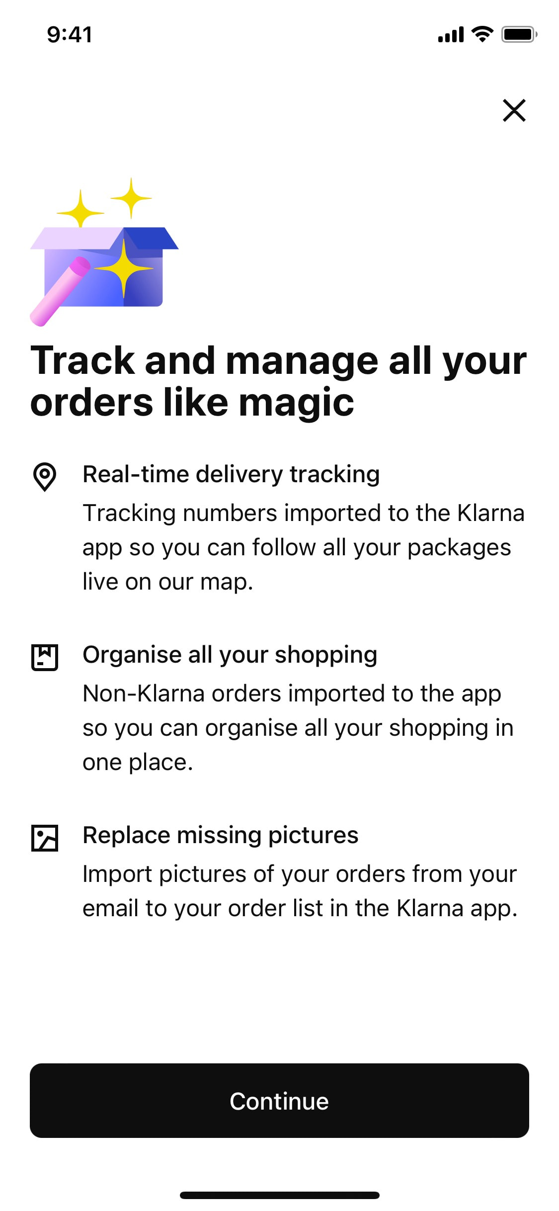 Klarna iOS screen 588