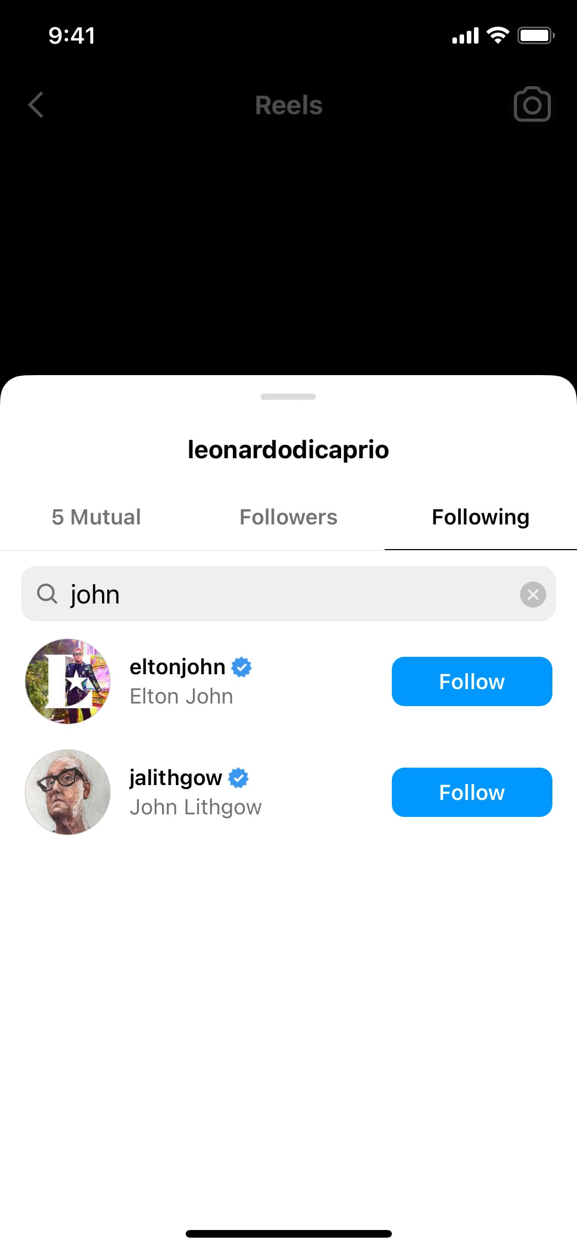 Instagram iOS screen 1006