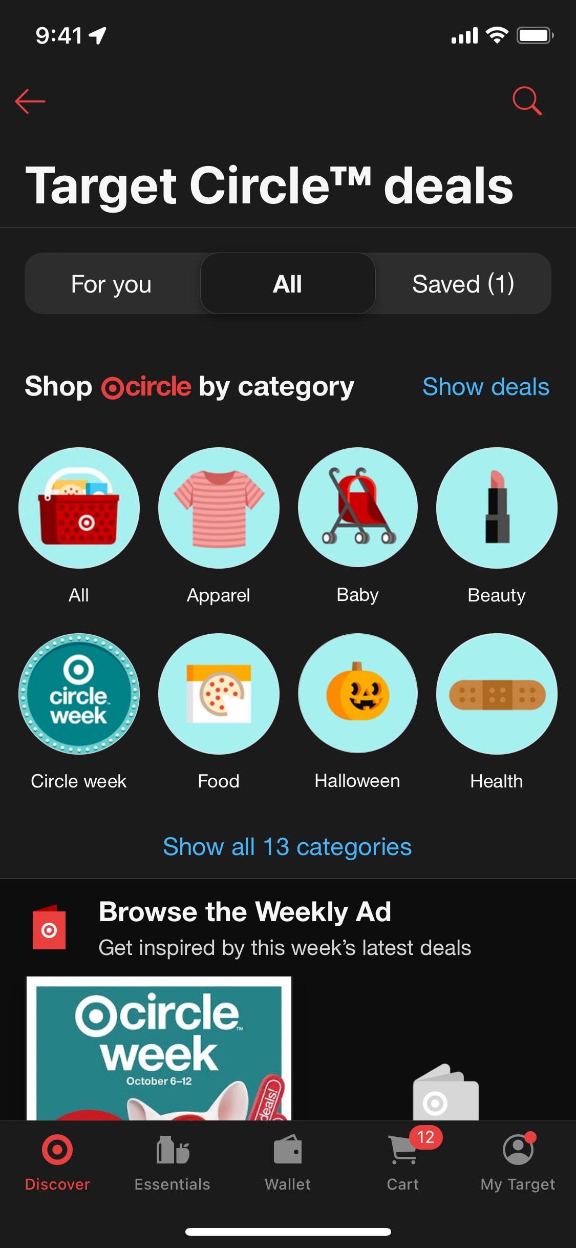 Target iOS screen 581