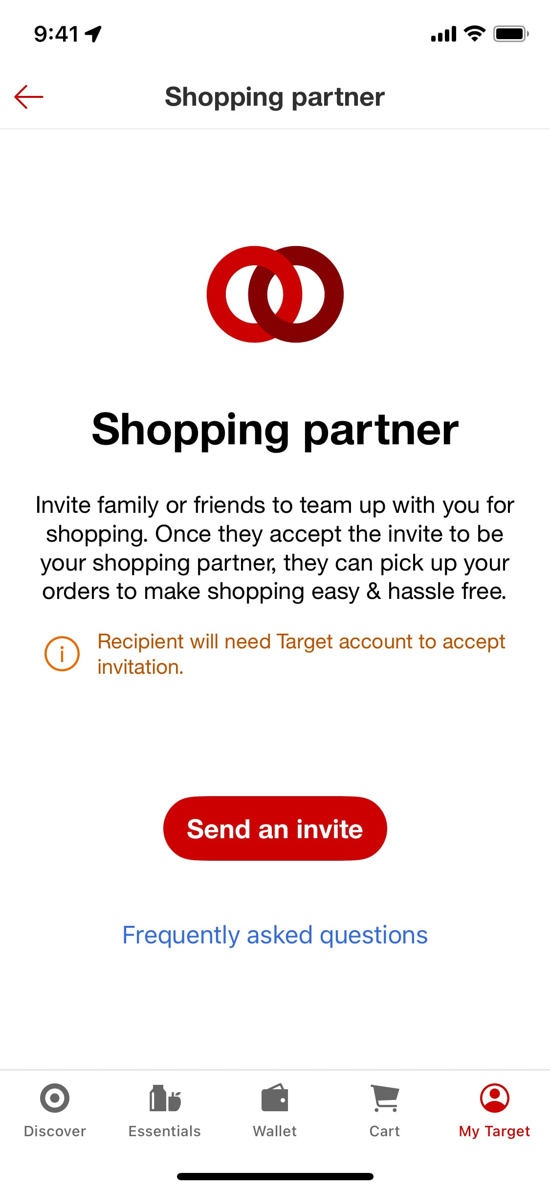 Target iOS screen 620