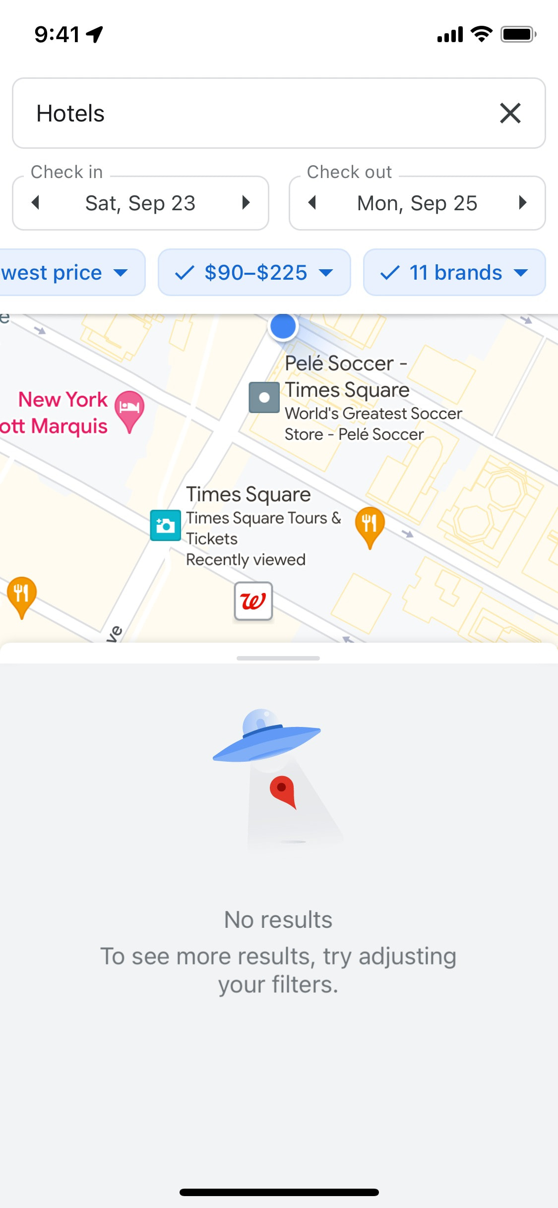 Google Maps iOS screen 266