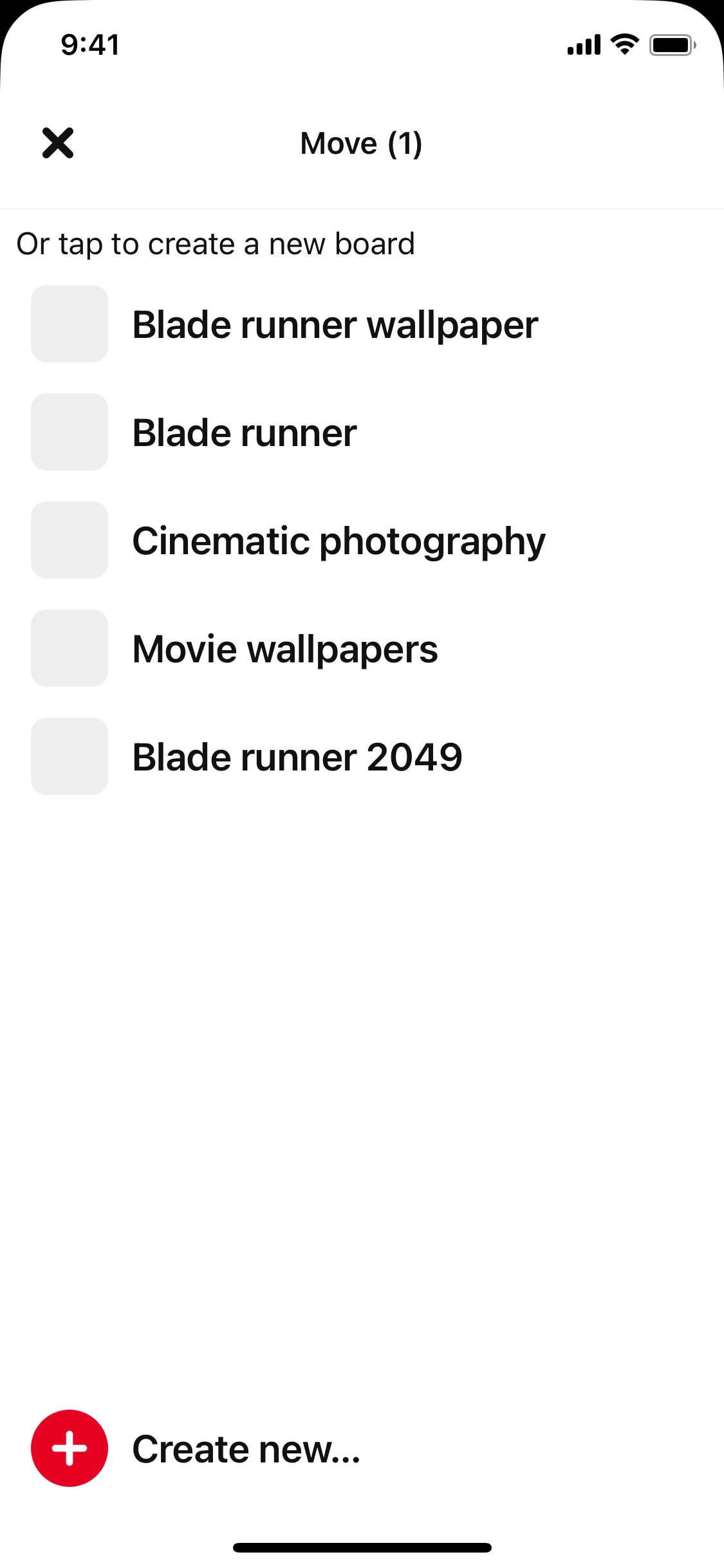 Pinterest iOS screen 148
