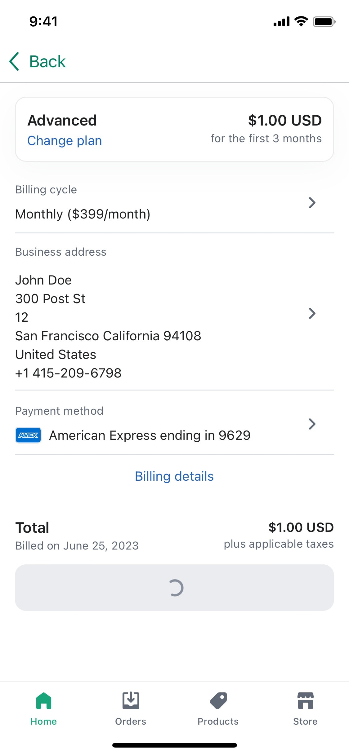 Shopify iOS screen 325