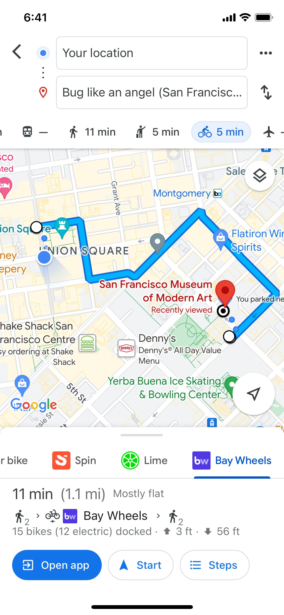 Google Maps iOS screen 45