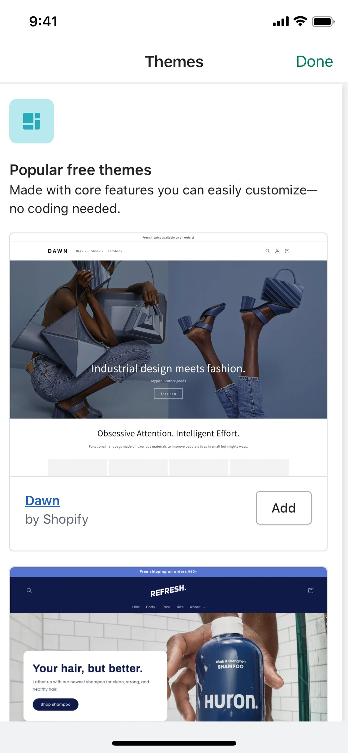 Shopify iOS screen 599