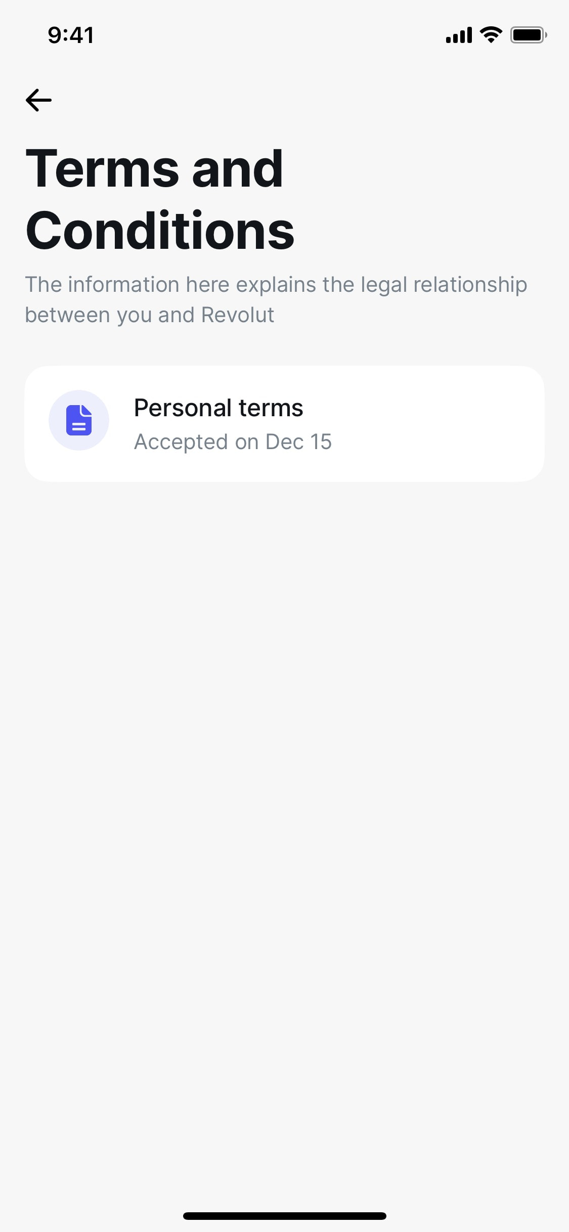 Revolut iOS screen 605
