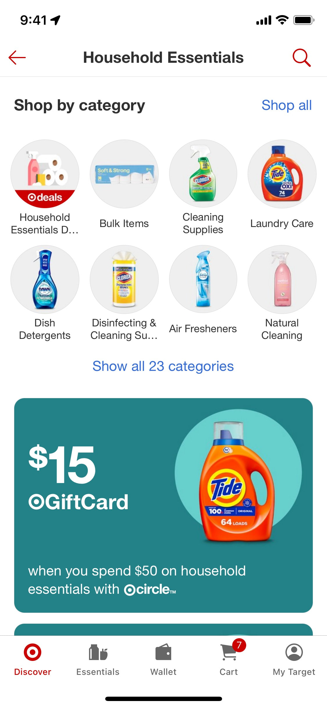 Target iOS screen 348