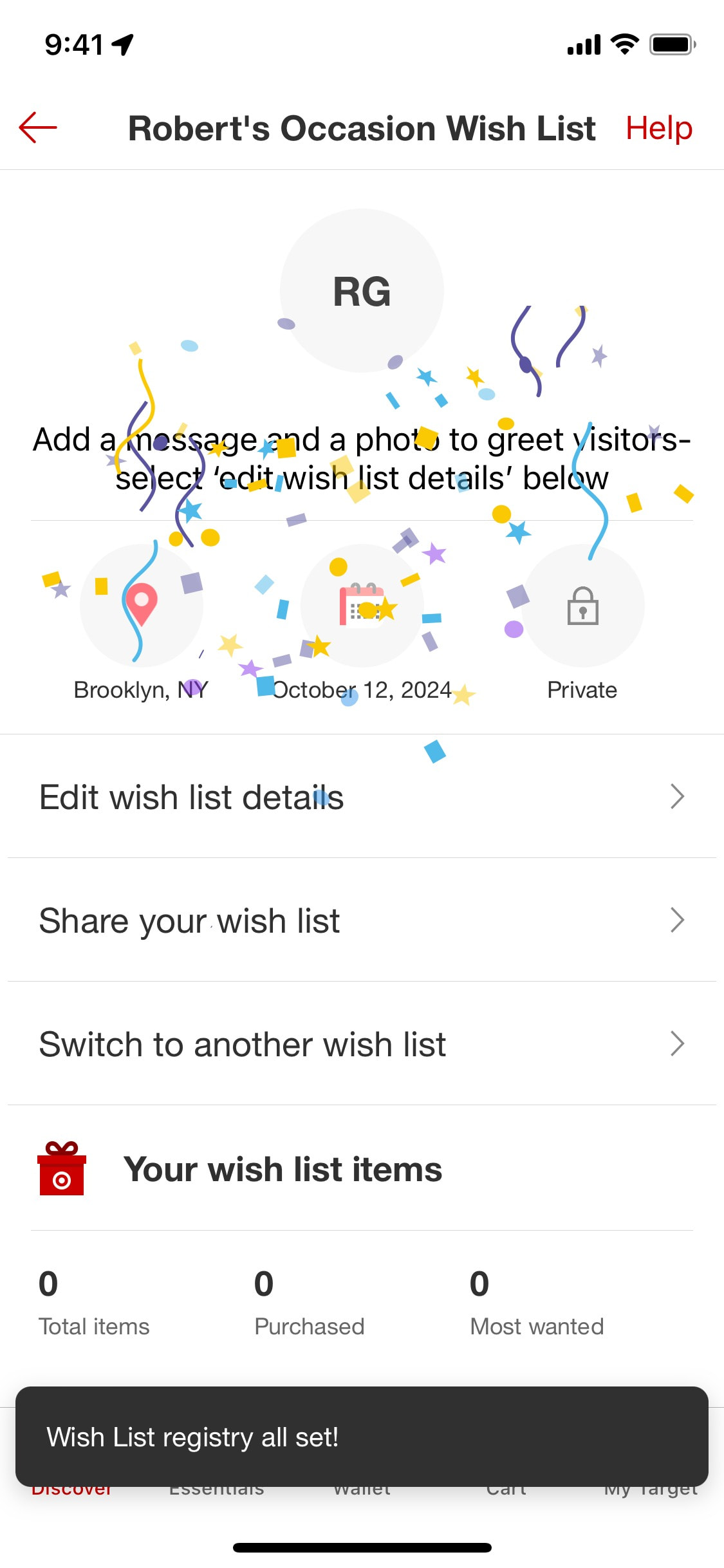 Target iOS screen 629