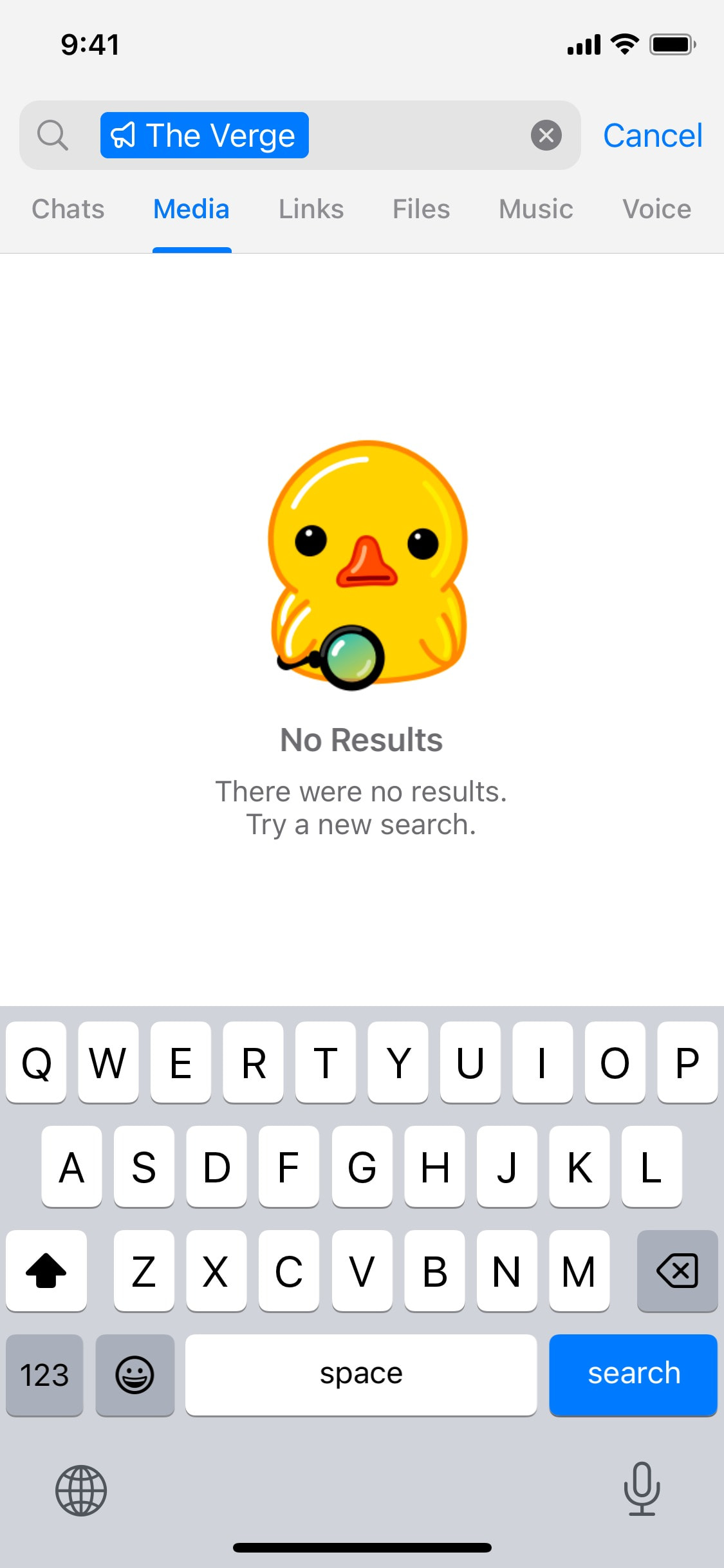 Telegram iOS screen 584