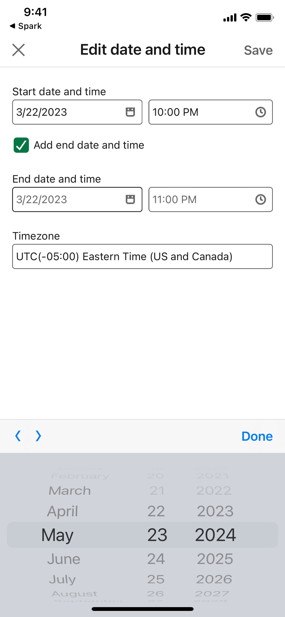 LinkedIn iOS screen 243