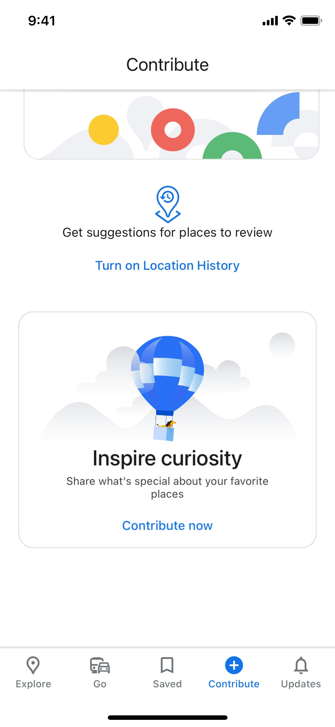Google Maps iOS screen 684