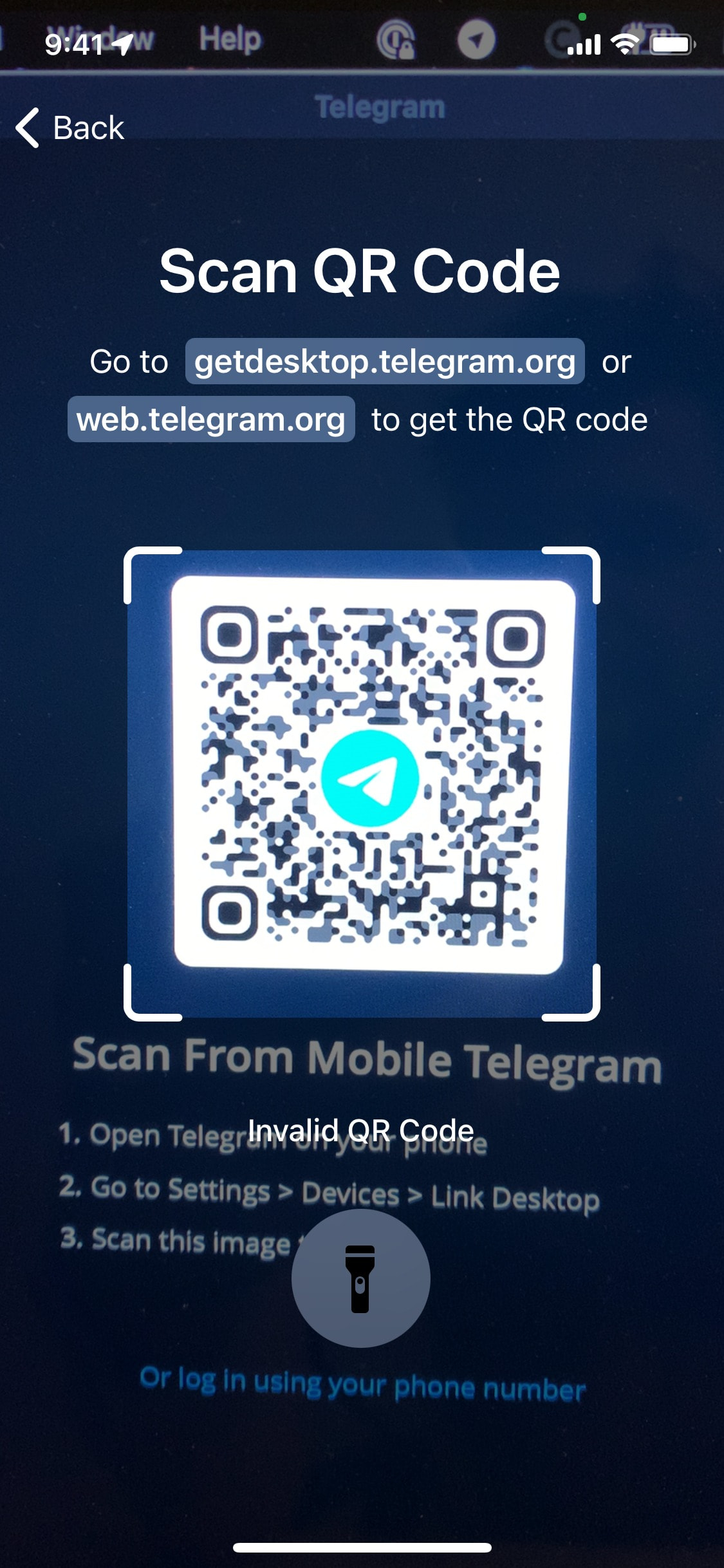 Telegram iOS screen 159