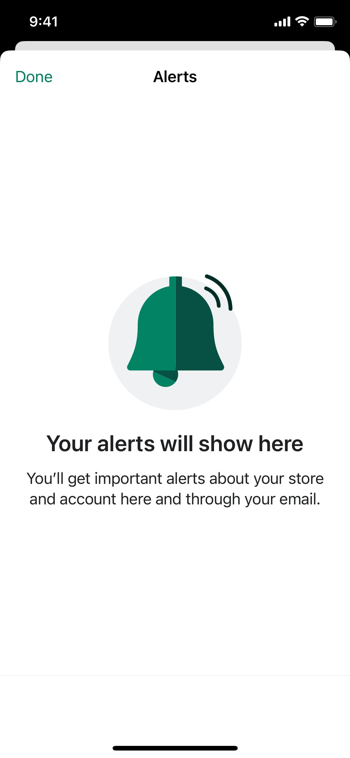 Shopify iOS screen 430