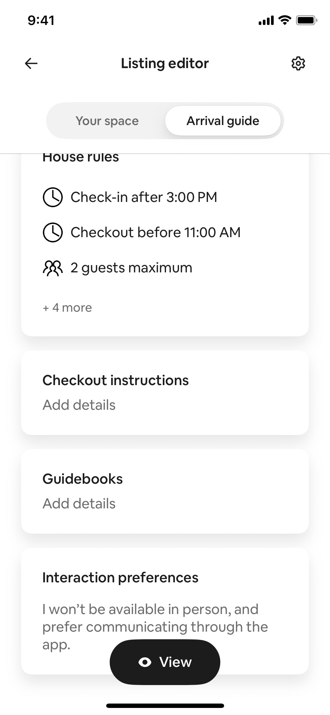Airbnb iOS screen 516