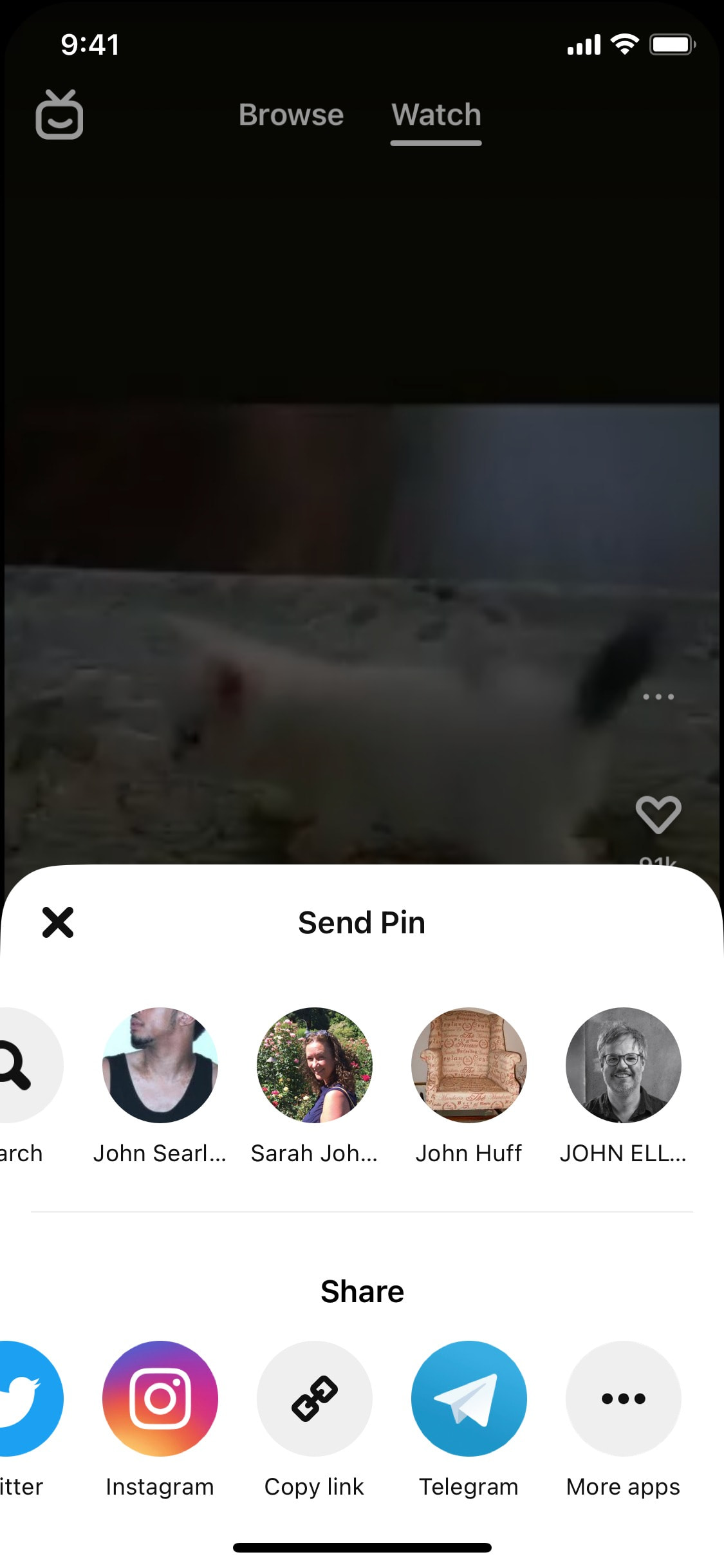 Pinterest iOS screen 254