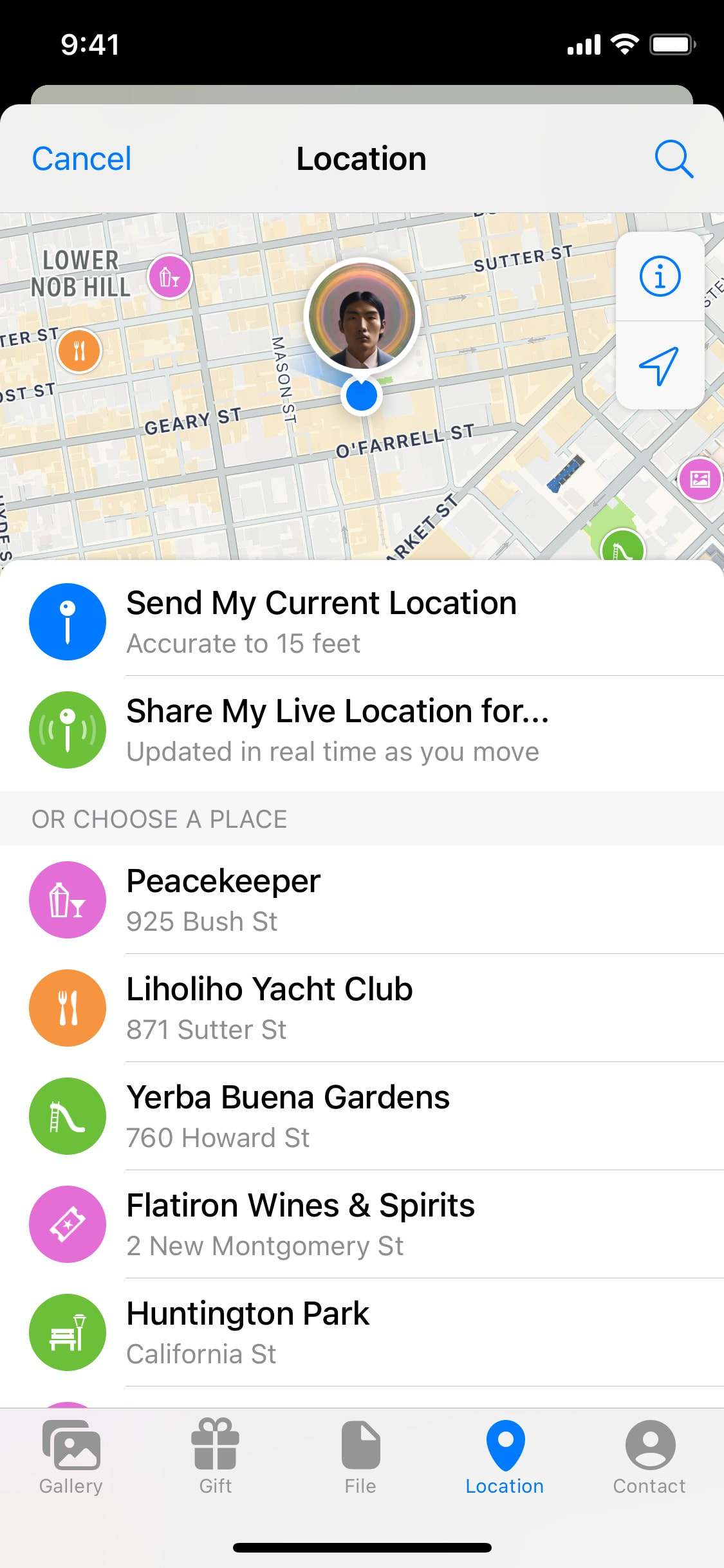 Telegram iOS screen 865
