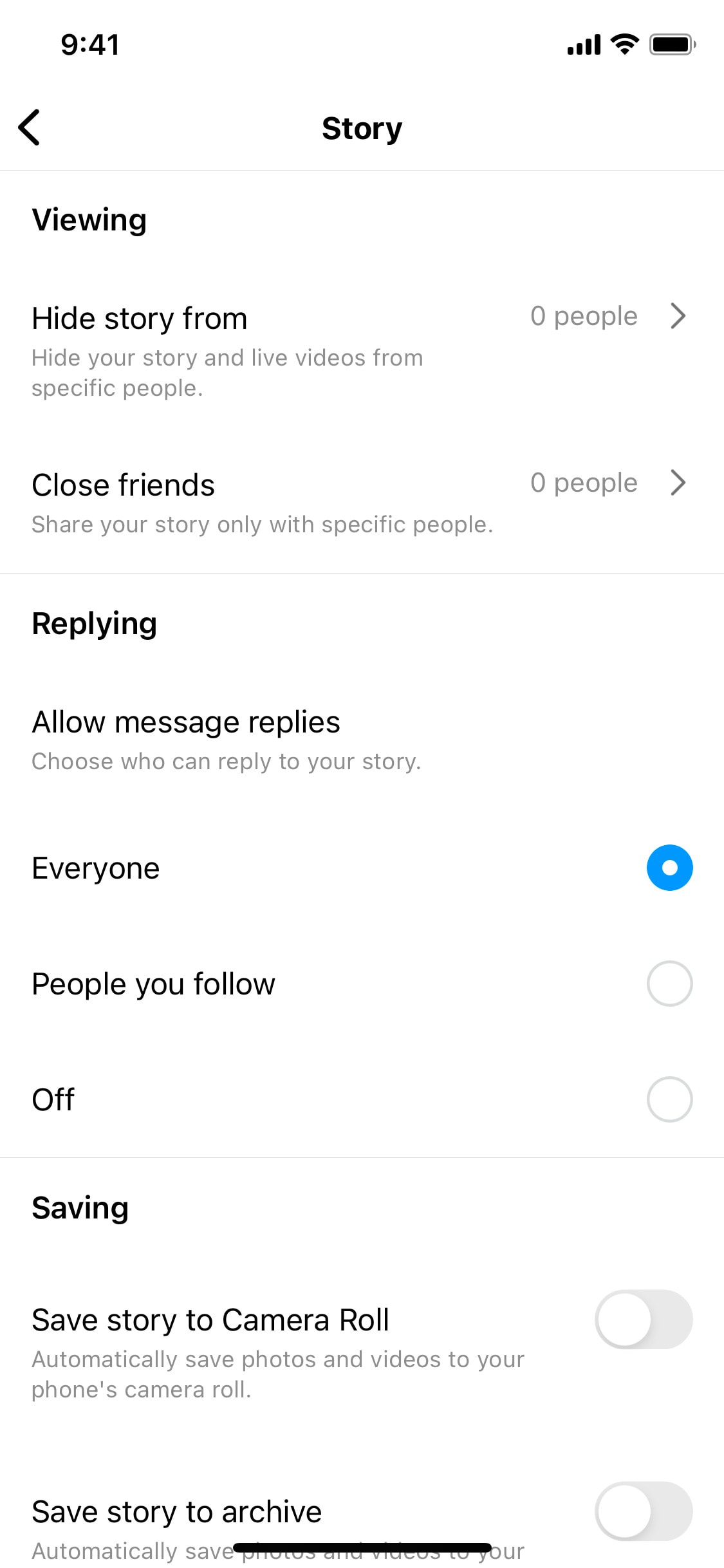 Instagram iOS screen 798