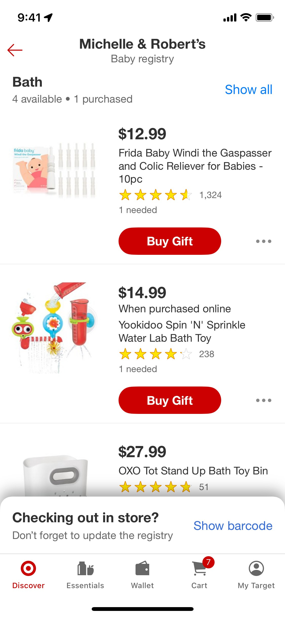 Target iOS screen 479