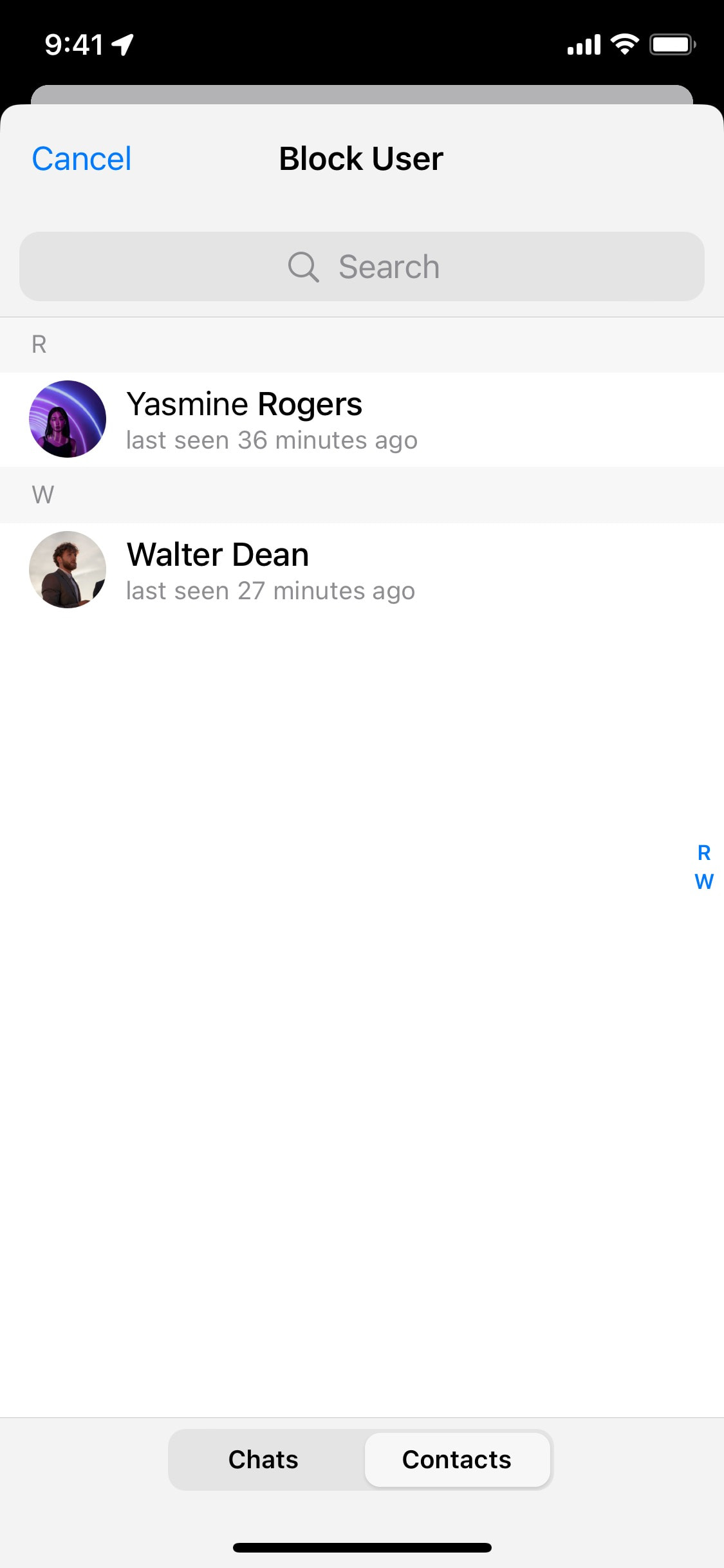 Telegram iOS screen 644