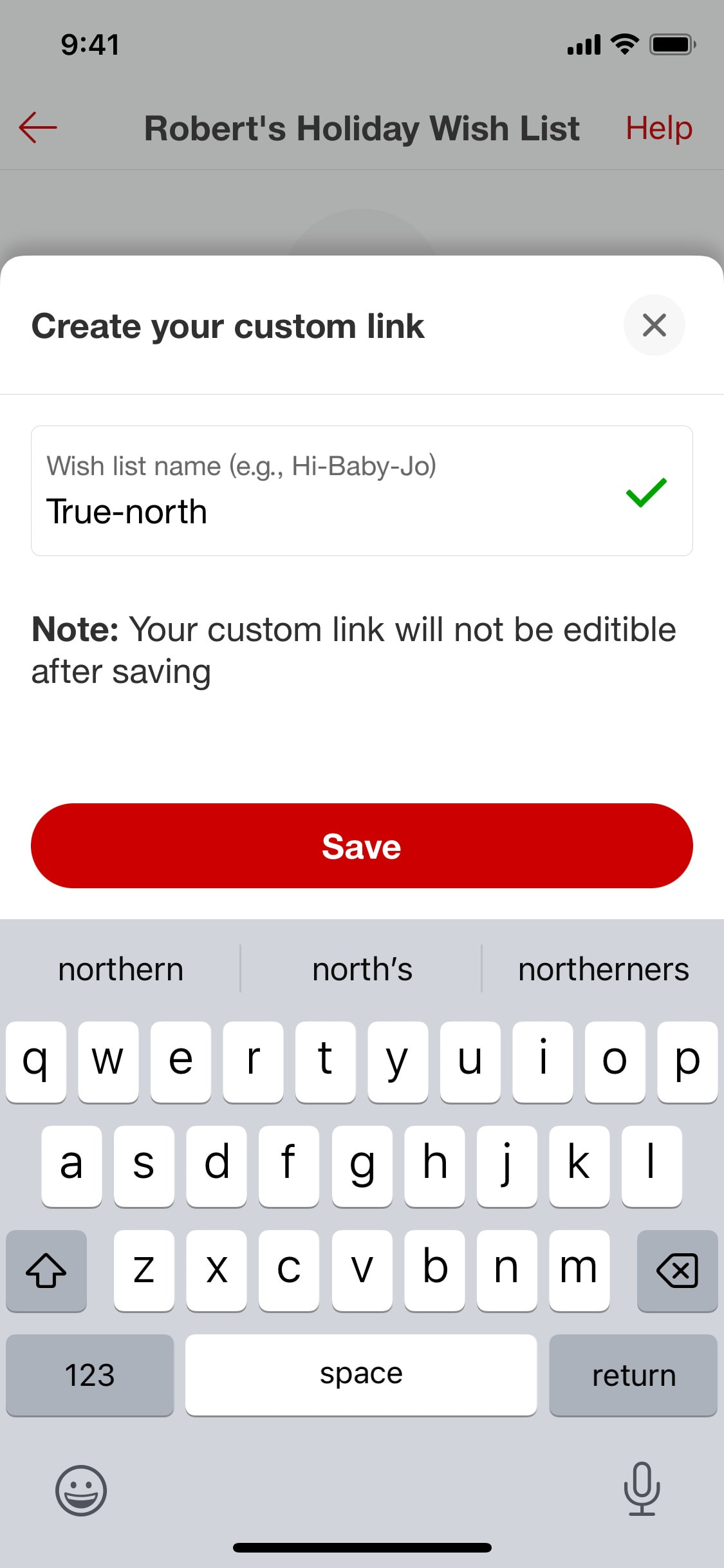 Target iOS screen 29