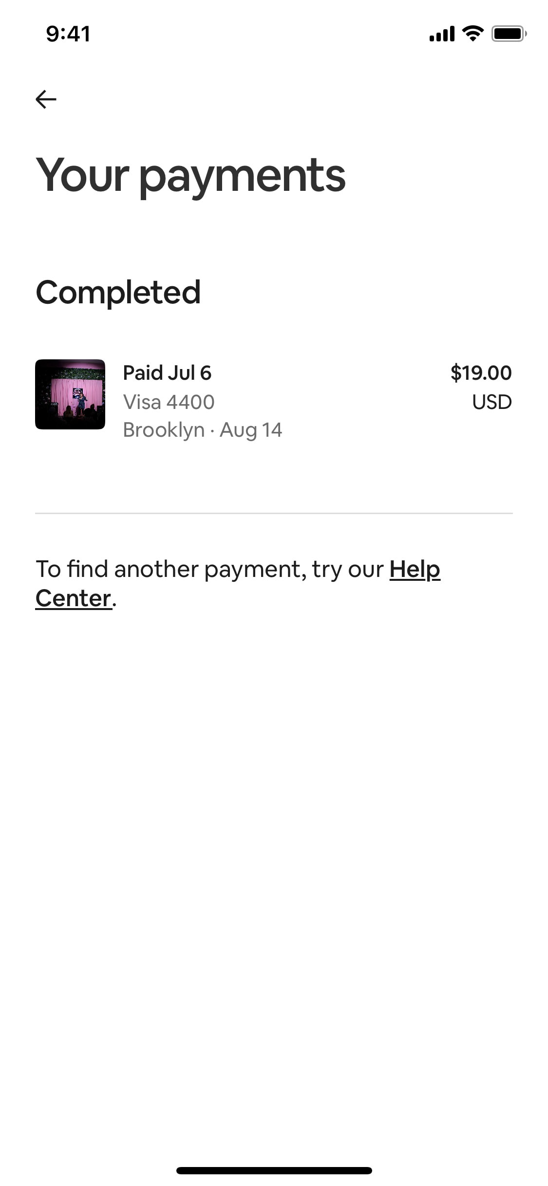 Airbnb iOS screen 606